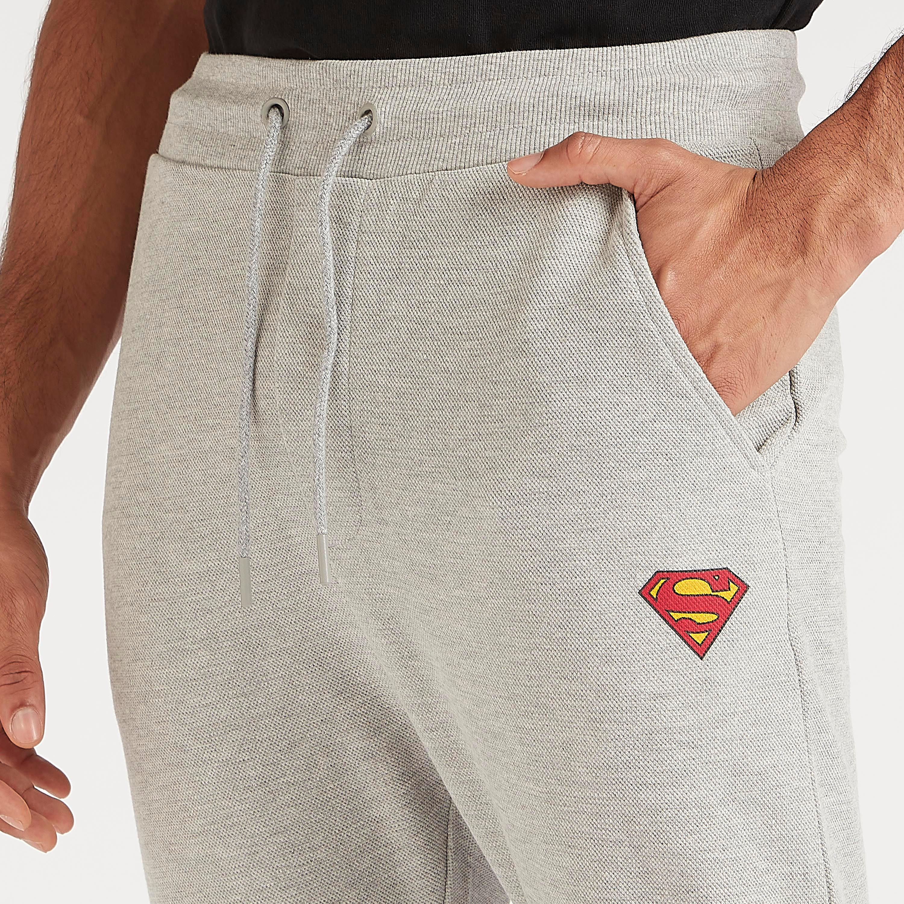 بنطلون رياضي بطبعات شعار سوبرمان-men-clothing-bottoms-joggers-image-3