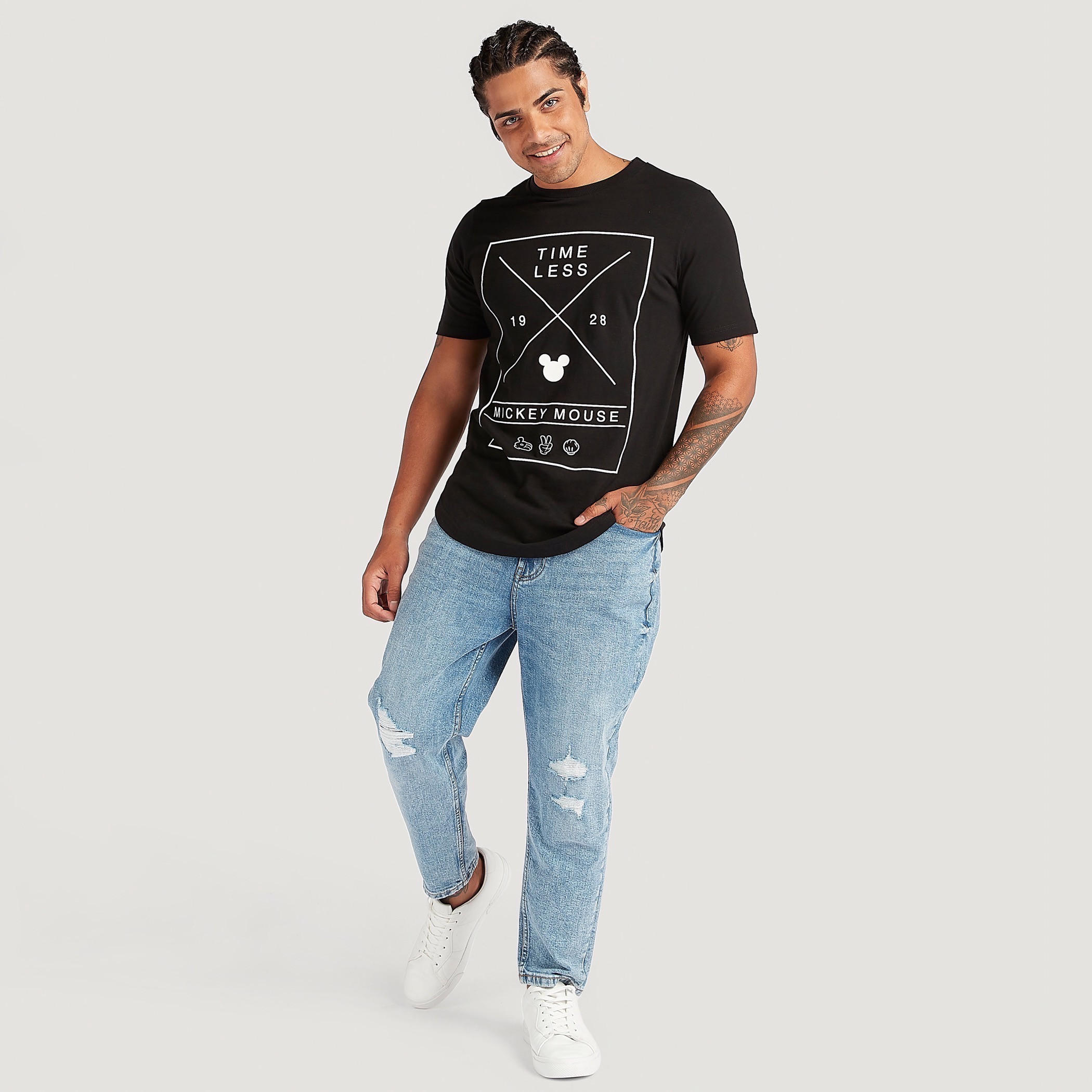 تيشيرت بأكمام قصيرة وطبعات ميكي ماوس-men-clothing-tshirtsandpolos-tshirts-image-3