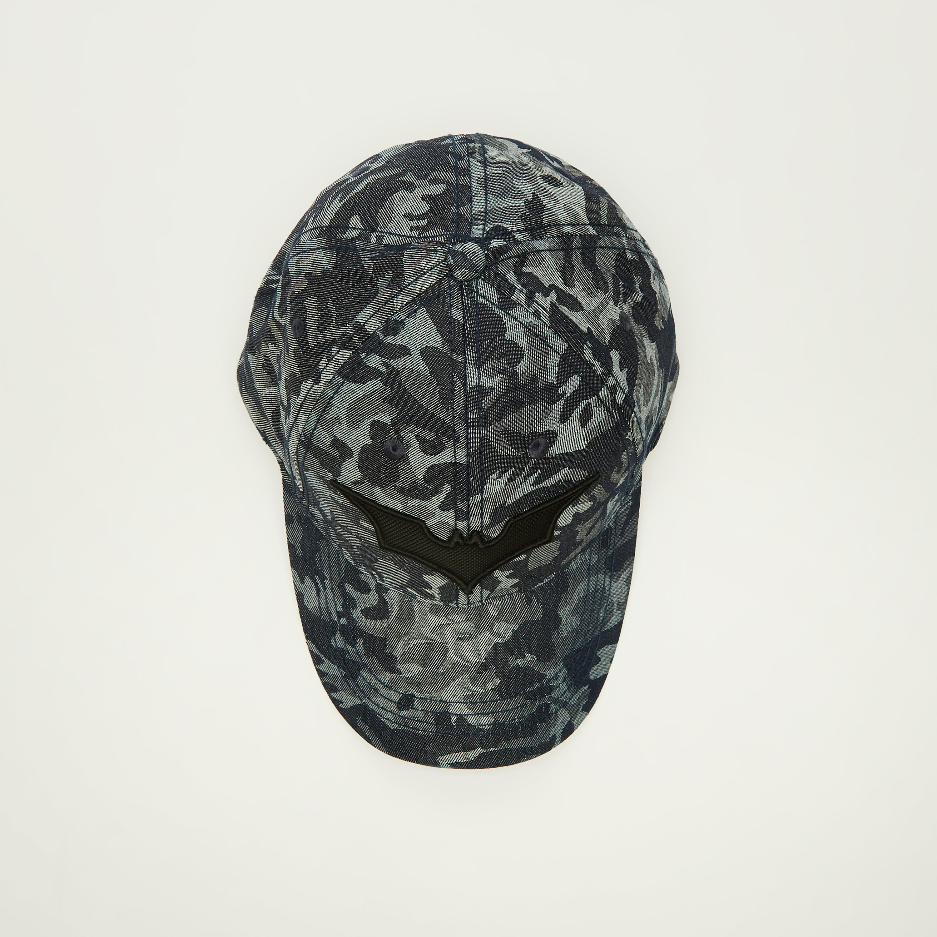 Batman Logo Embroidered Camouflage Print Cap-men-caps-image-3