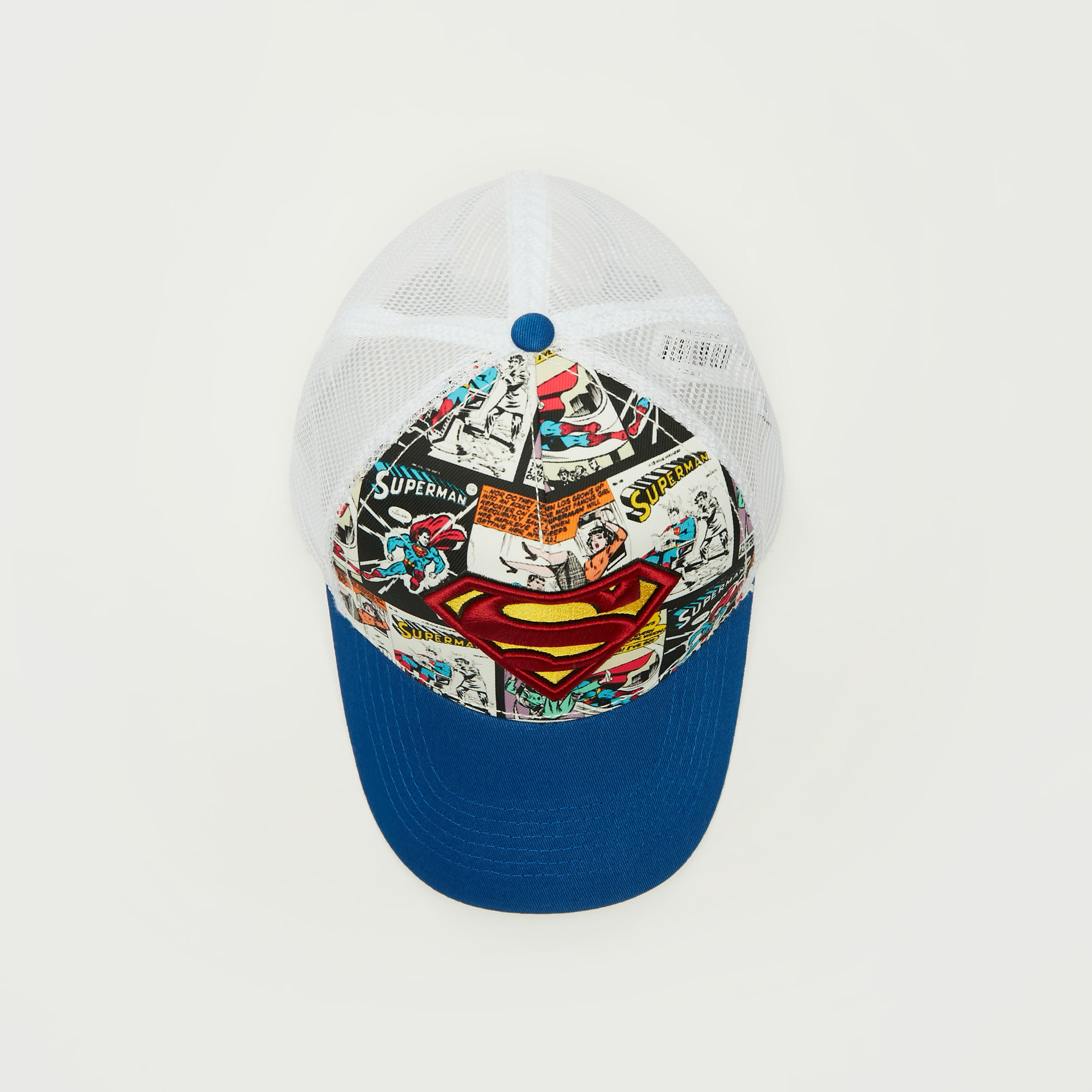 كاب بزر إغلاق كبّاس وتفاصيل شبكيّة وتصميم سوبر مان-men-caps-image-4
