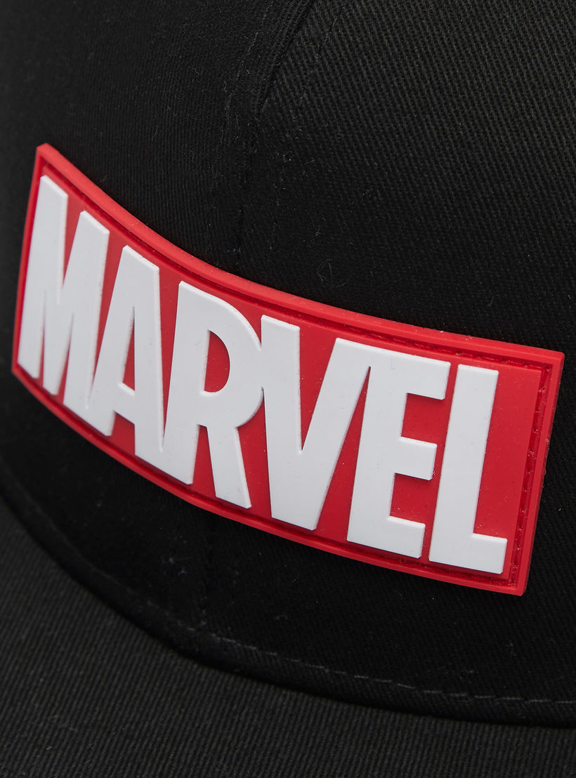 Marvel Textured Cap with Snap Back Closure-men-caps-image-3