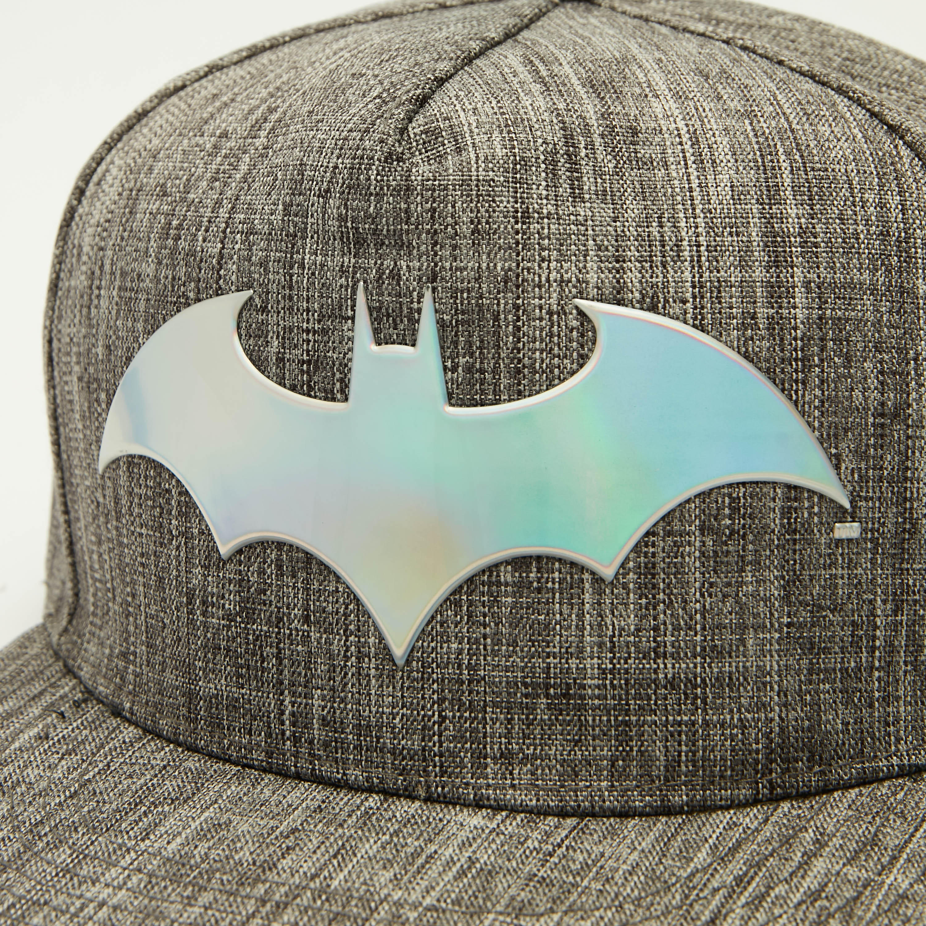 Batman Logo Embossed Cap with Snap Back Closure-men-caps-image-2