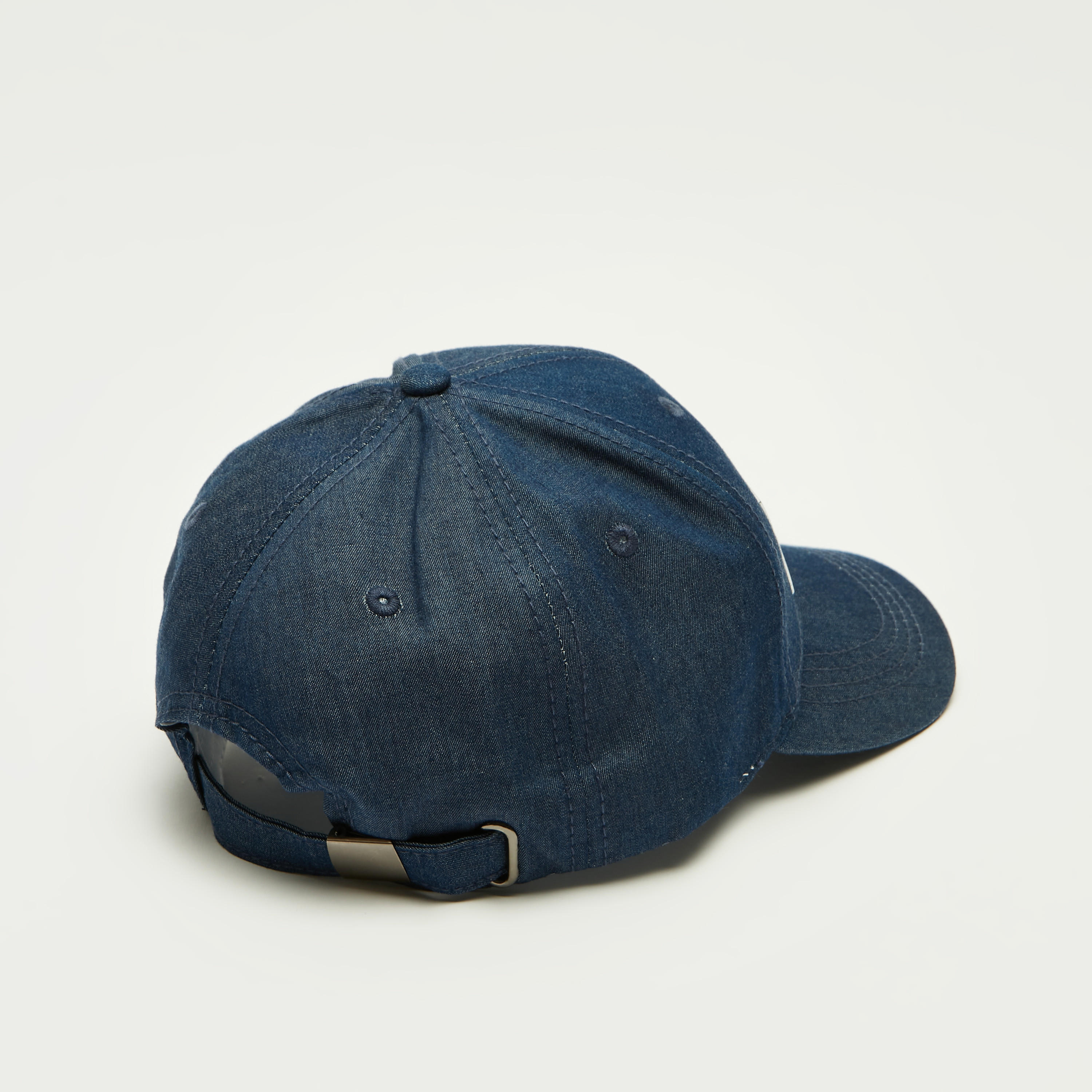 Embossed Marvel Logo Cap with Plate Buckle Closure-men-caps-image-4