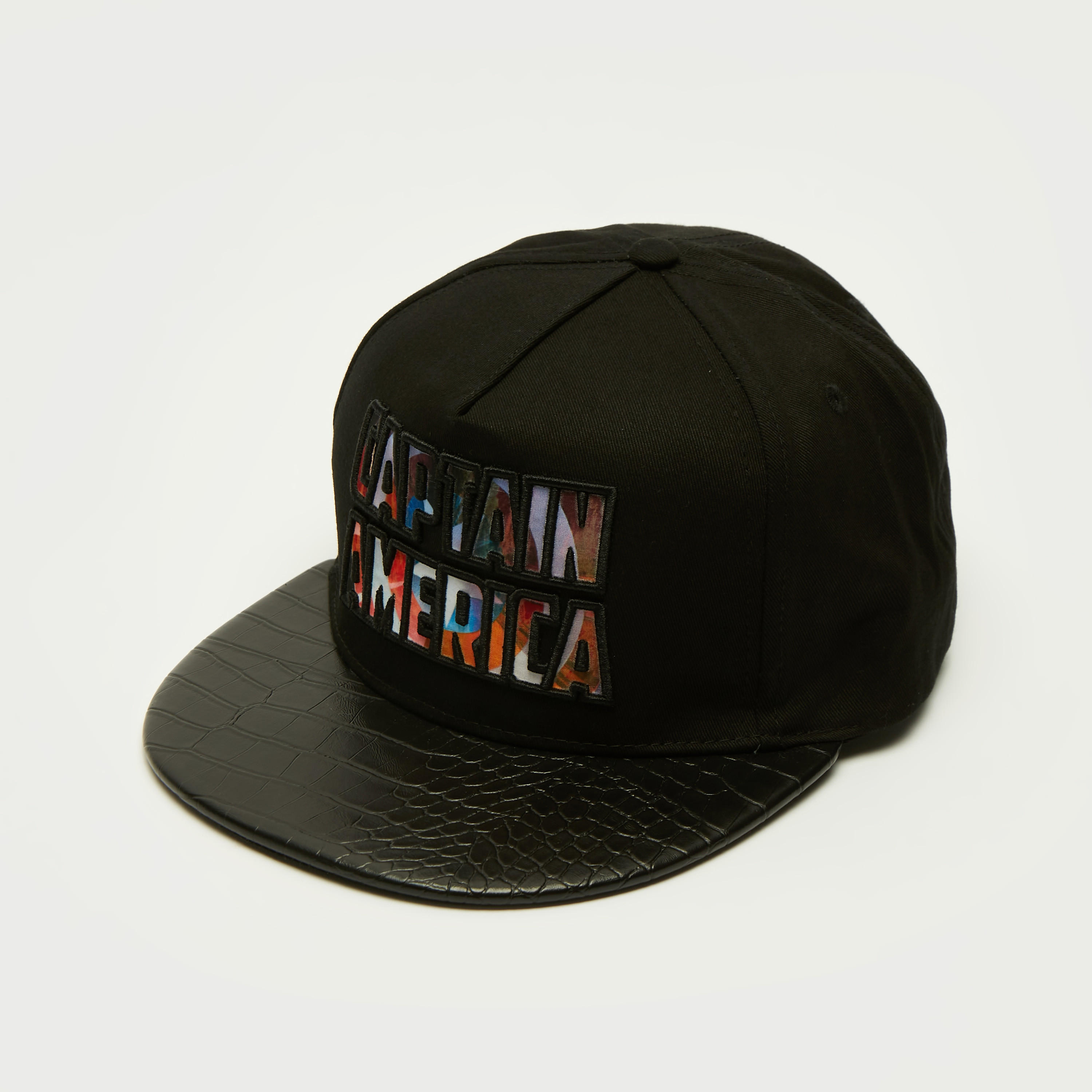 Captain America Applique Cap with Snap Back Closure-men-caps-image-1