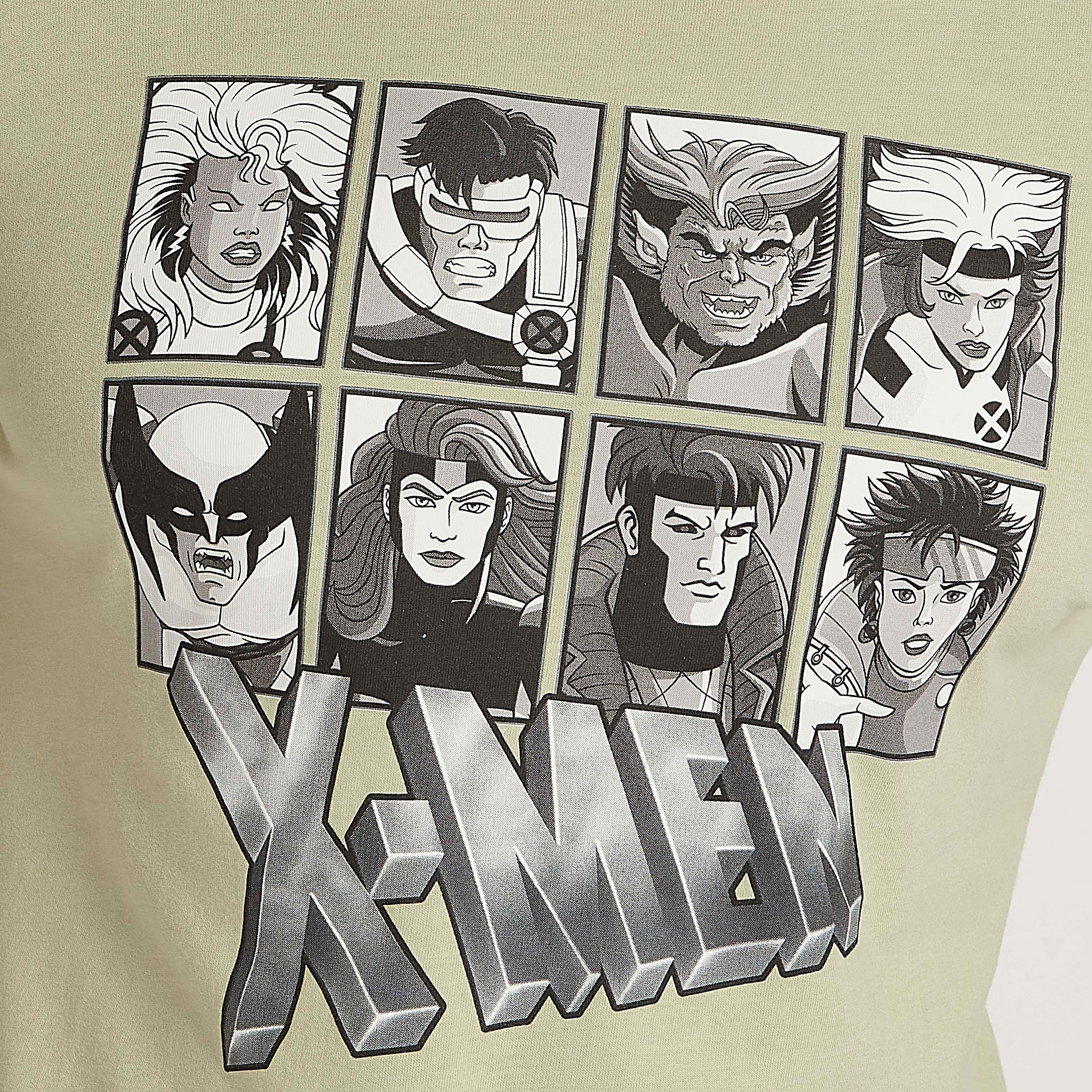 X-Men Print Crew Neck T-shirt with Short Sleeves-men-clothing-tshirtsandpolos-tshirts-image-5