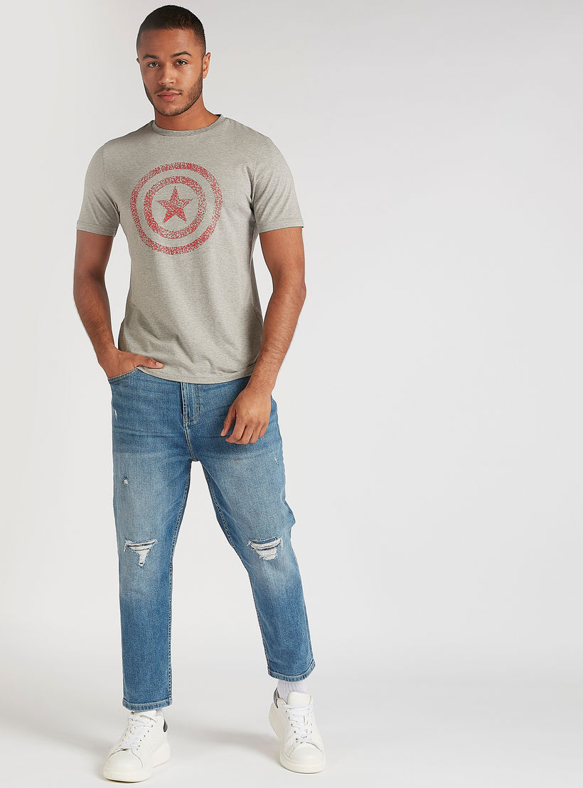 Star Wars Print Crew Neck T-shirt with Short Sleeves-men-clothing-tshirtsandpolos-tshirts-image-2
