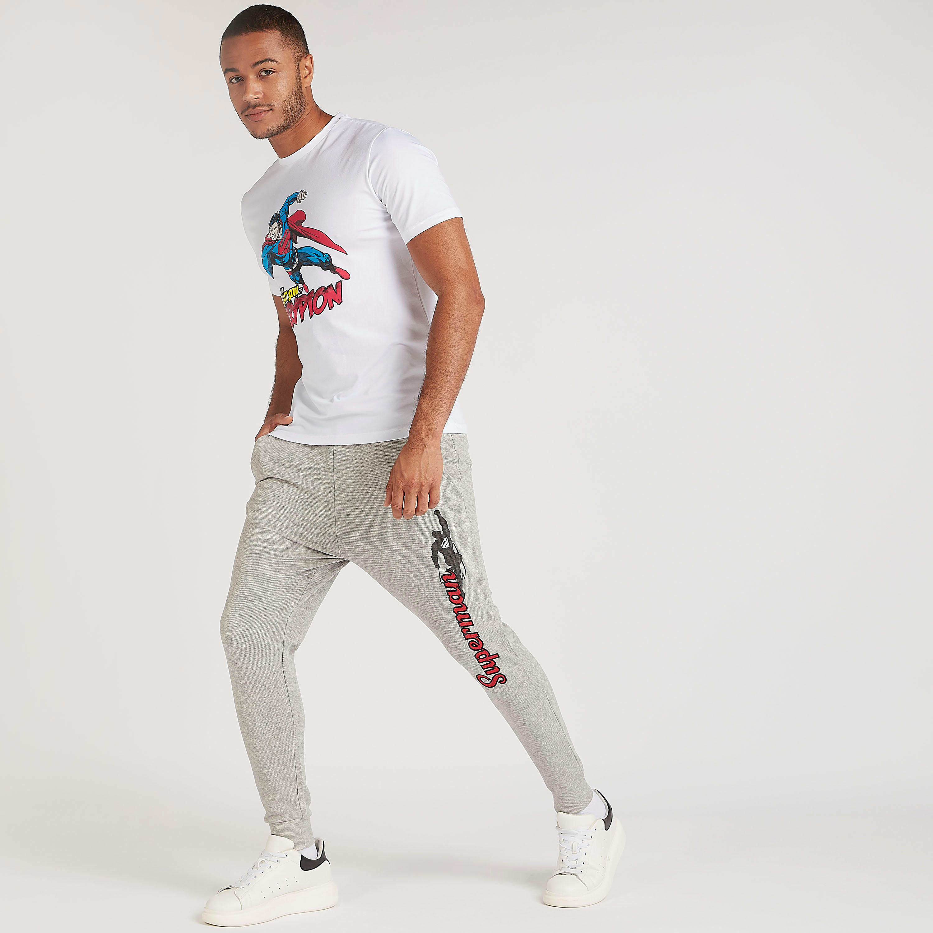 Superman Print Mid-Rise Joggers with Drawstring Closure-men-clothing-bottoms-joggers-image-2