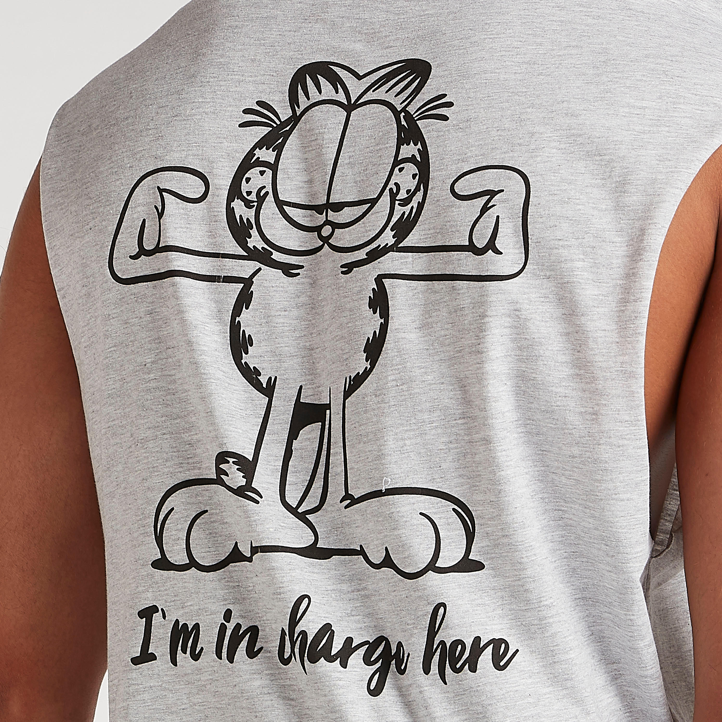 تيشيرت دون أكمام بياقة ضيّقة وطبعات غارفيلد-men-clothing-tshirtsandpolos-tshirts-image-3