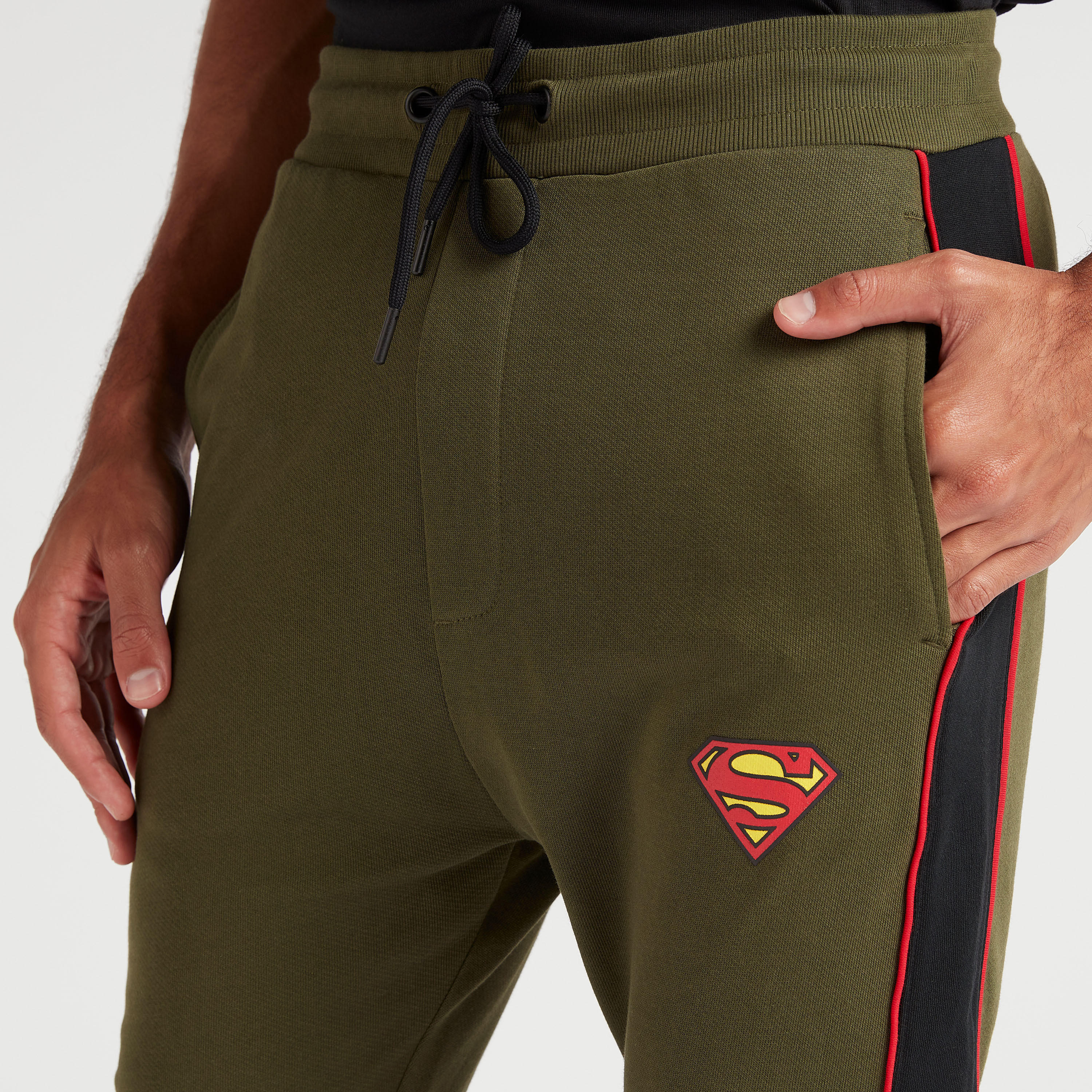 Superman Print Mid-Rise Joggers with Drawstring Closure-men-clothing-bottoms-joggers-image-3