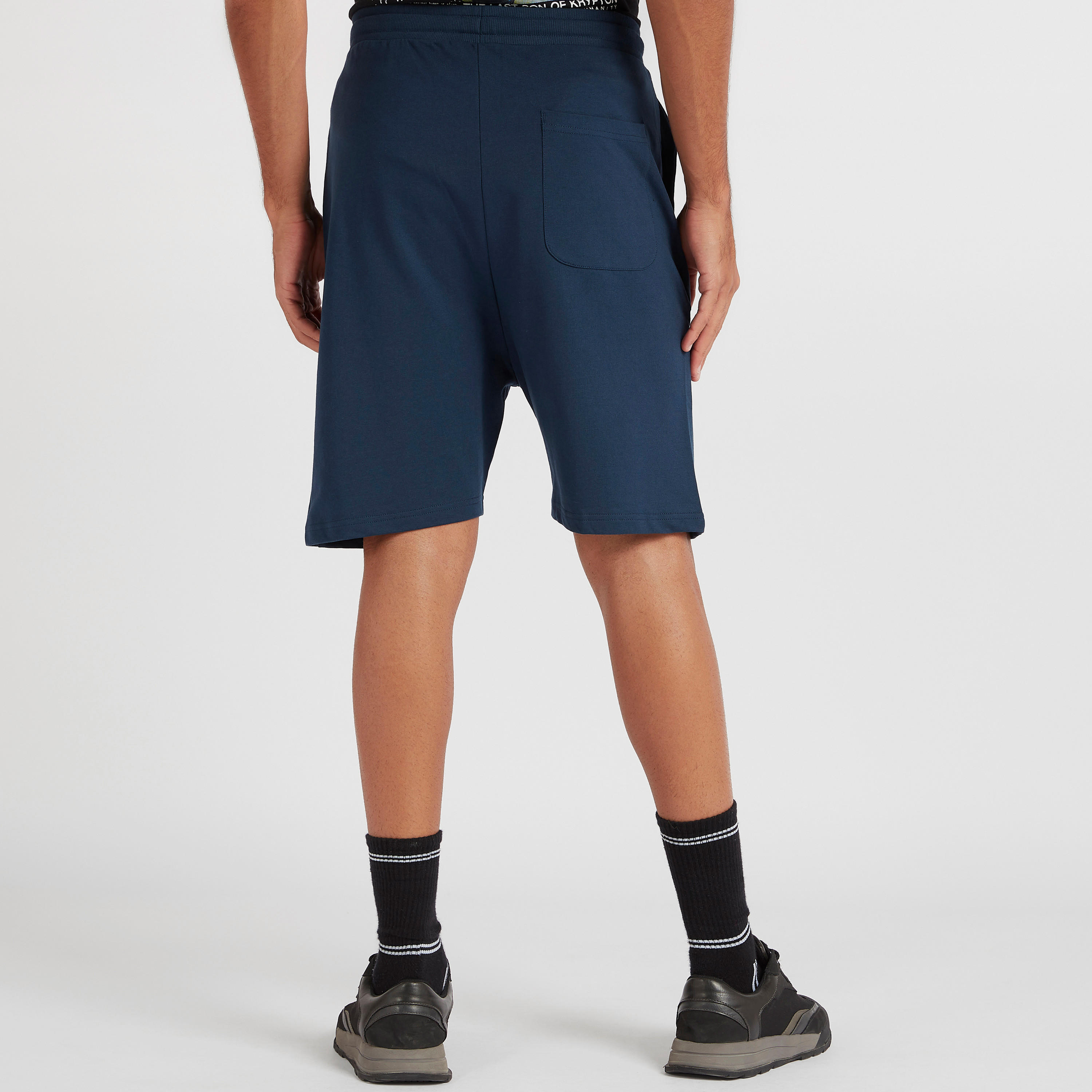 شورت برباط إغلاق وخصر متوسط الارتفاع وطبعات سوبرمان-men-clothing-bottoms-shorts-image-5
