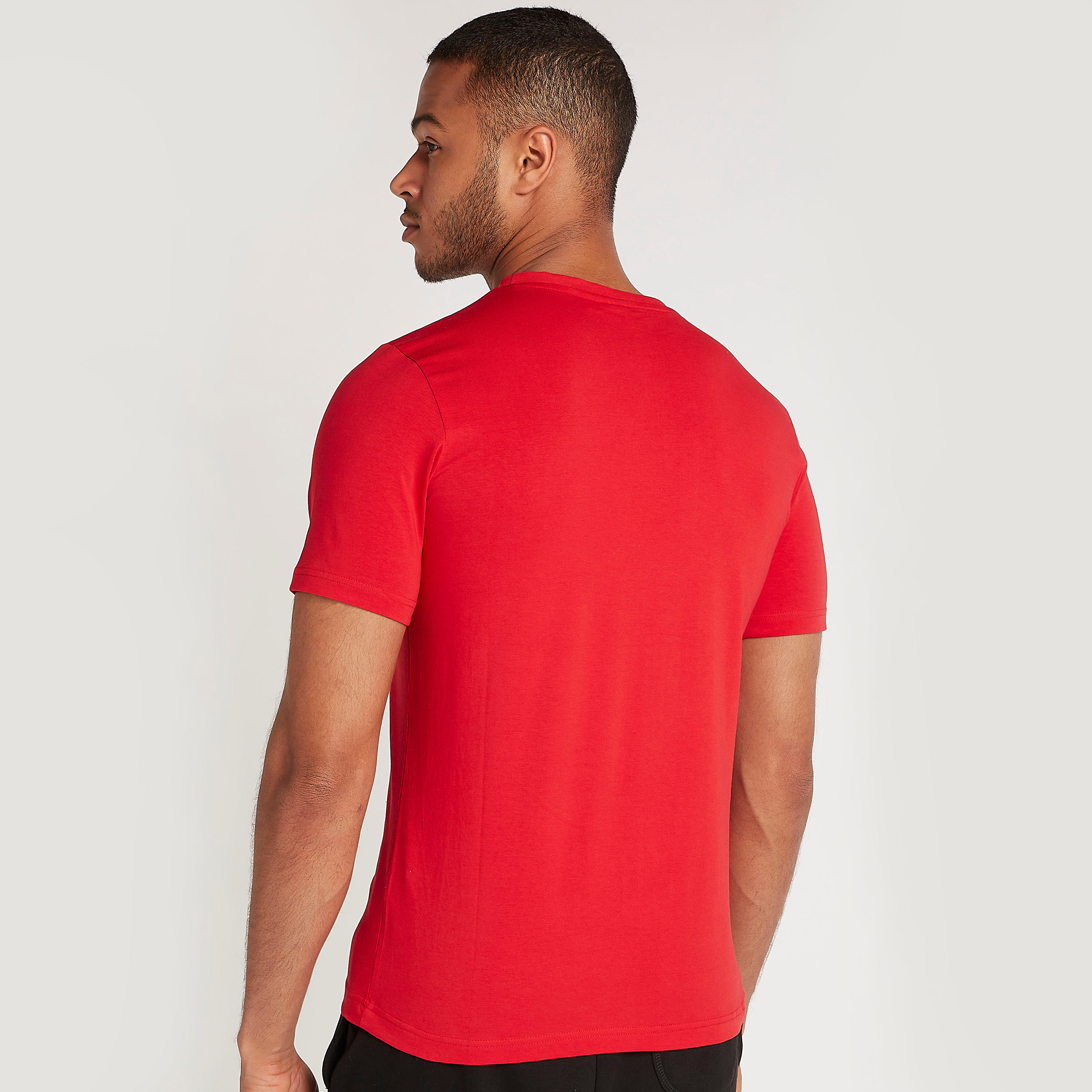 Mickey Mouse Print Crew Neck T-shirt with Short Sleeves-men-clothing-tshirtsandpolos-tshirts-image-4