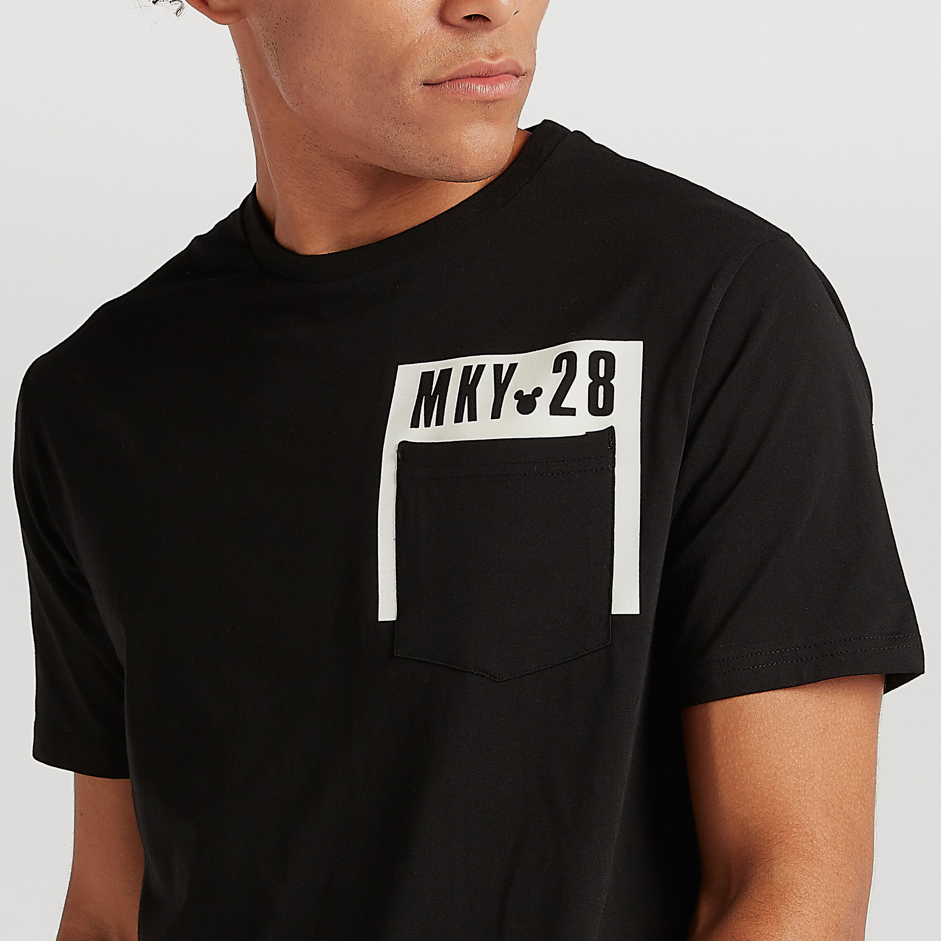 Mickey Mouse Print Crew Neck T-shirt and Short Sleeves-men-clothing-tshirtsandpolos-tshirts-image-3