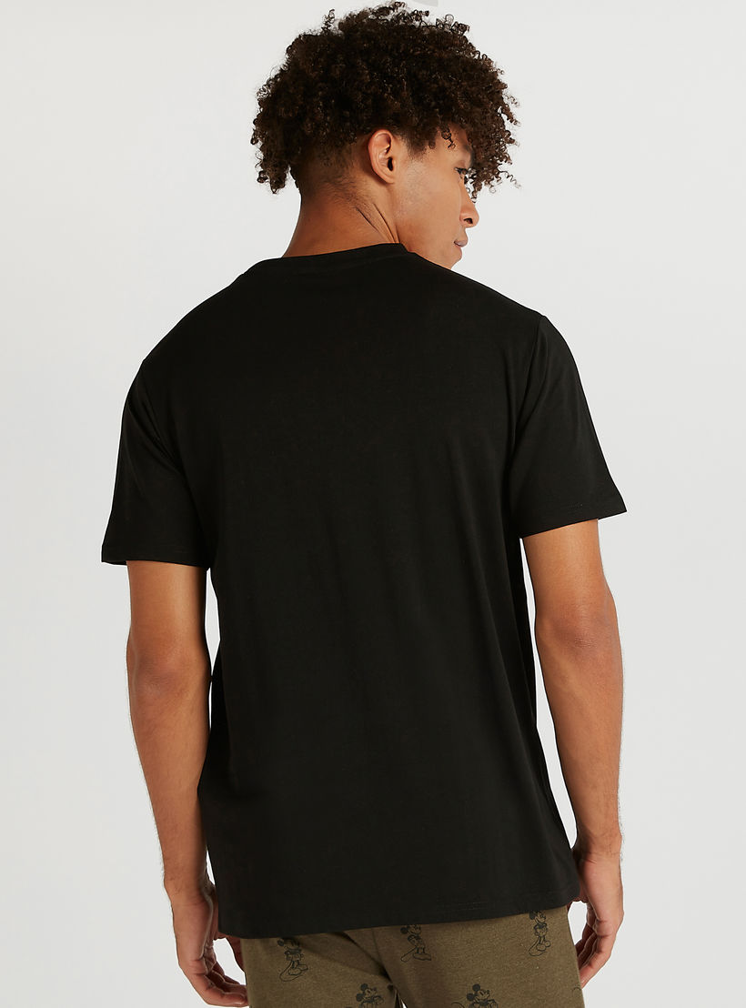 Mickey Mouse Print Crew Neck T-shirt and Short Sleeves-men-clothing-tshirtsandpolos-tshirts-image-4