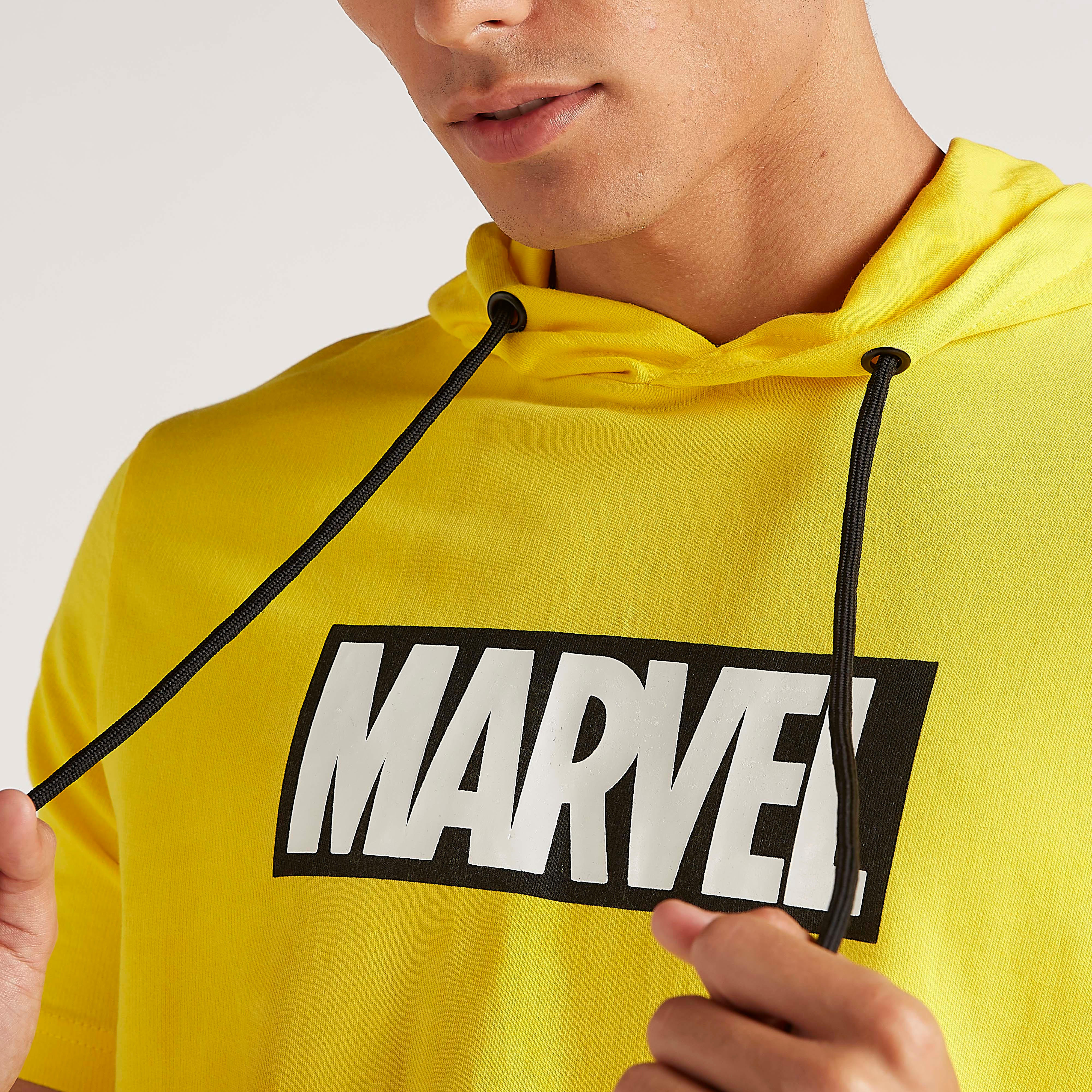 Marvel Print Hooded T-shirt with Short Sleeves-men-clothing-tshirtsandpolos-tshirts-image-5