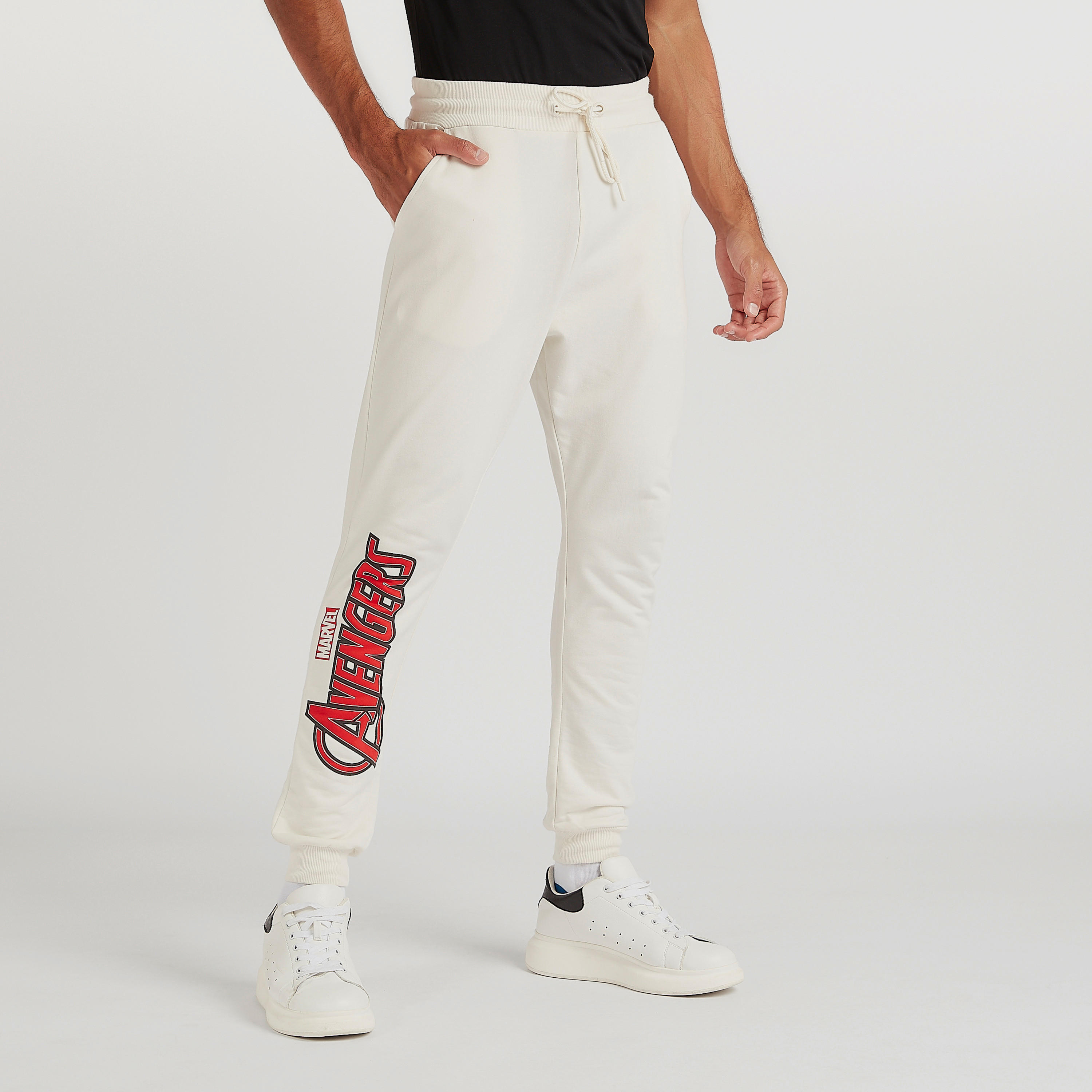 Avengers Print Mid-Rise Joggers with Drawstring Closure-men-clothing-bottoms-joggers-image-1