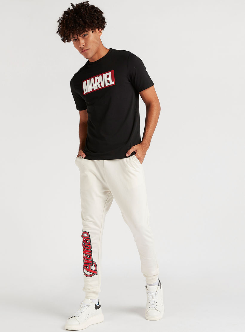 Avengers Print Mid-Rise Joggers with Drawstring Closure-men-clothing-bottoms-joggers-image-2