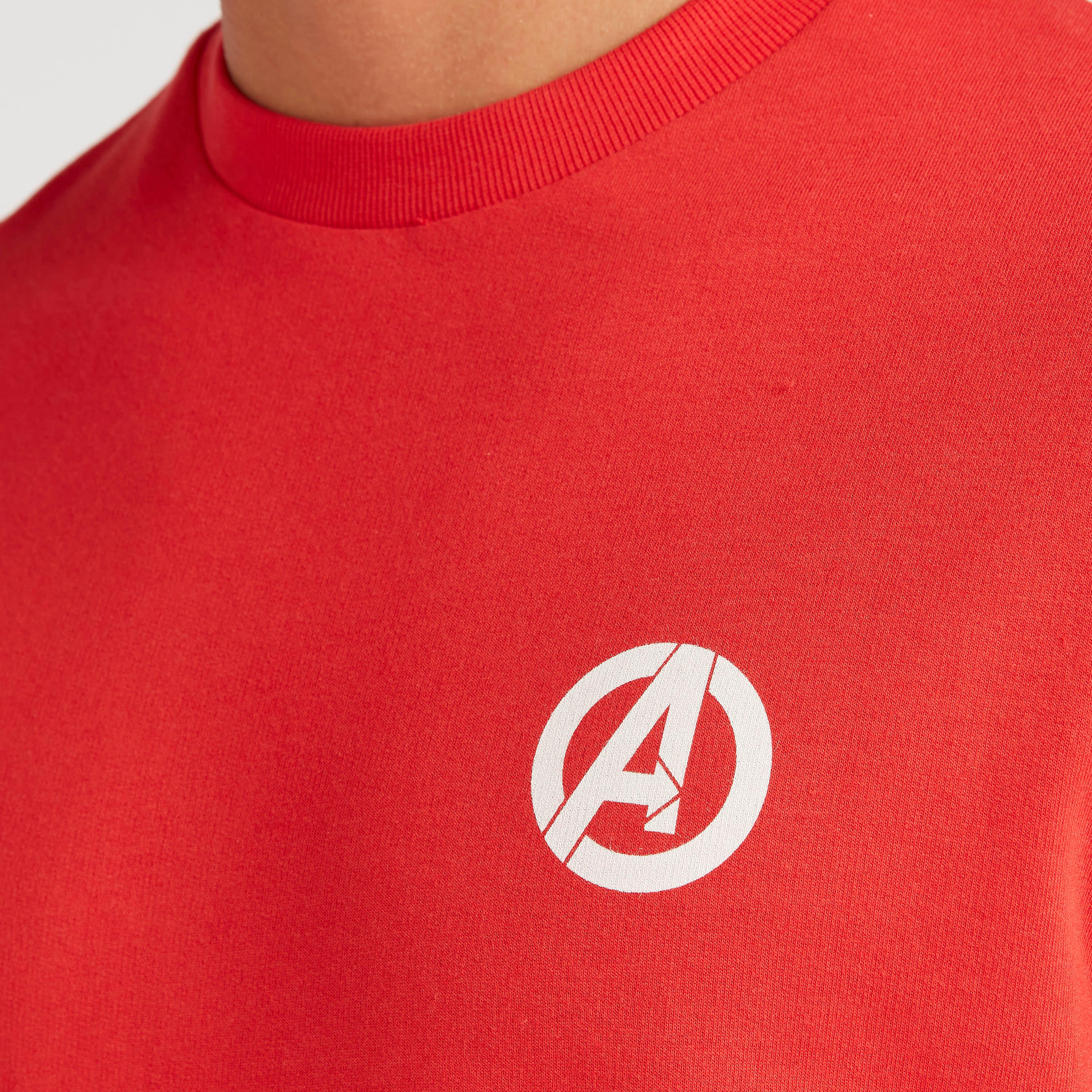 تيشيرت بياقة ضيّقة وأكمام قصيرة وطبعات أفينجرز-men-clothing-tshirtsandpolos-tshirts-image-4