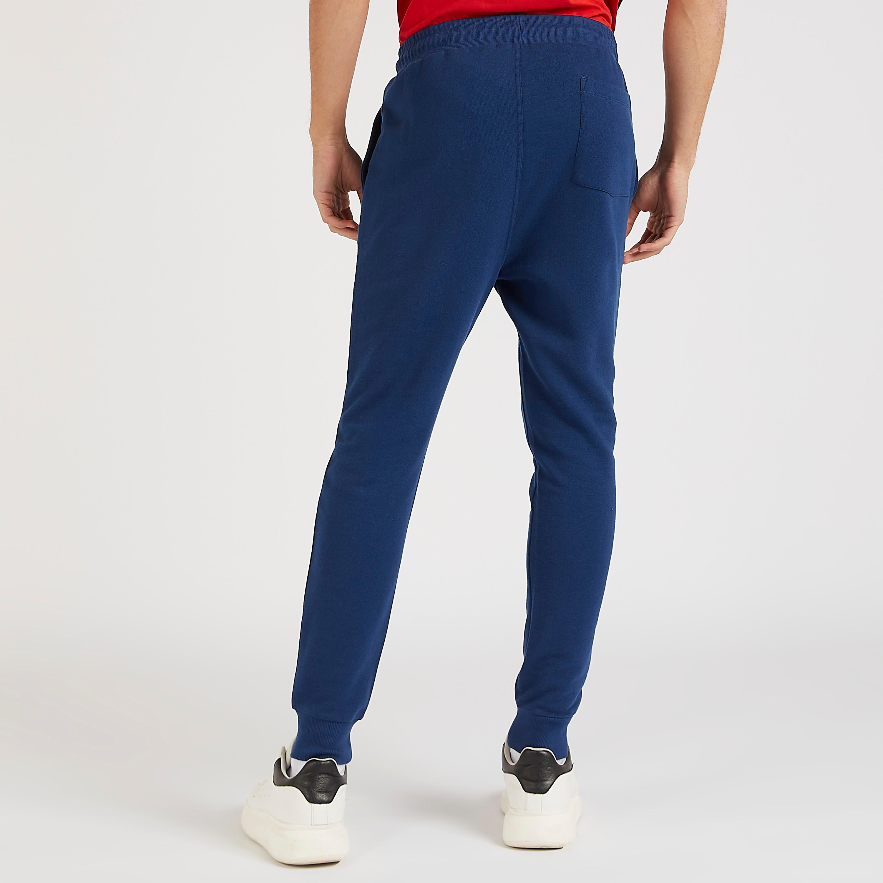 بنطلون رياضي بخصر مطّاطي وجيوب وطبعات ناسا-men-clothing-bottoms-joggers-image-1