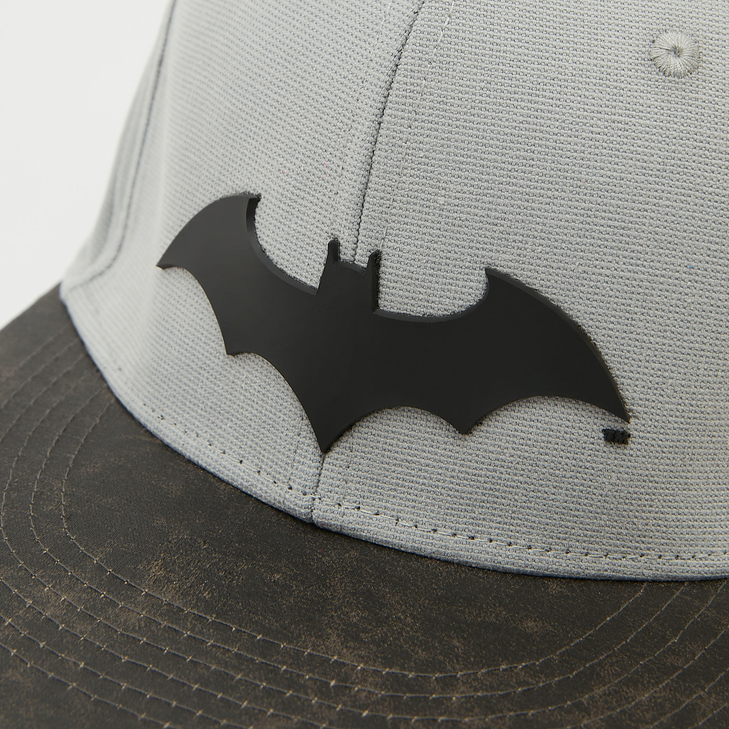 Batman Applique Baseball Cap with Snap Closure-men-caps-image-2