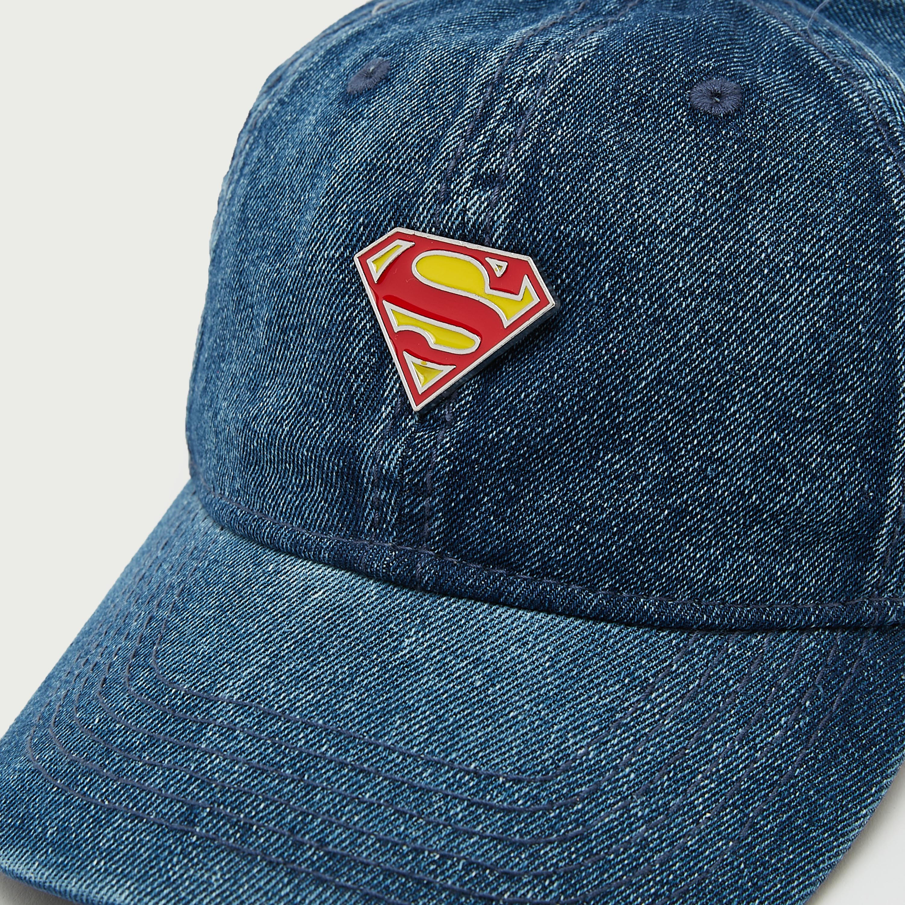 Superman Applique Baseball Cap with Plate Buckle Closure-men-caps-image-2