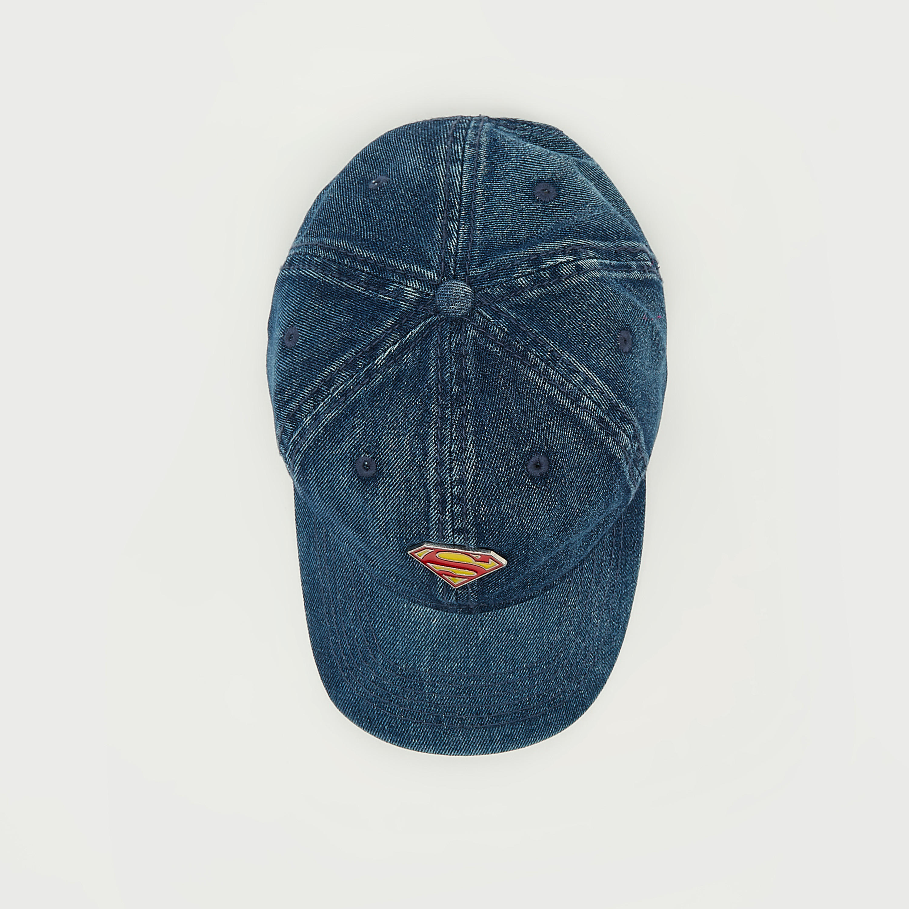 Superman Applique Baseball Cap with Plate Buckle Closure-men-caps-image-3