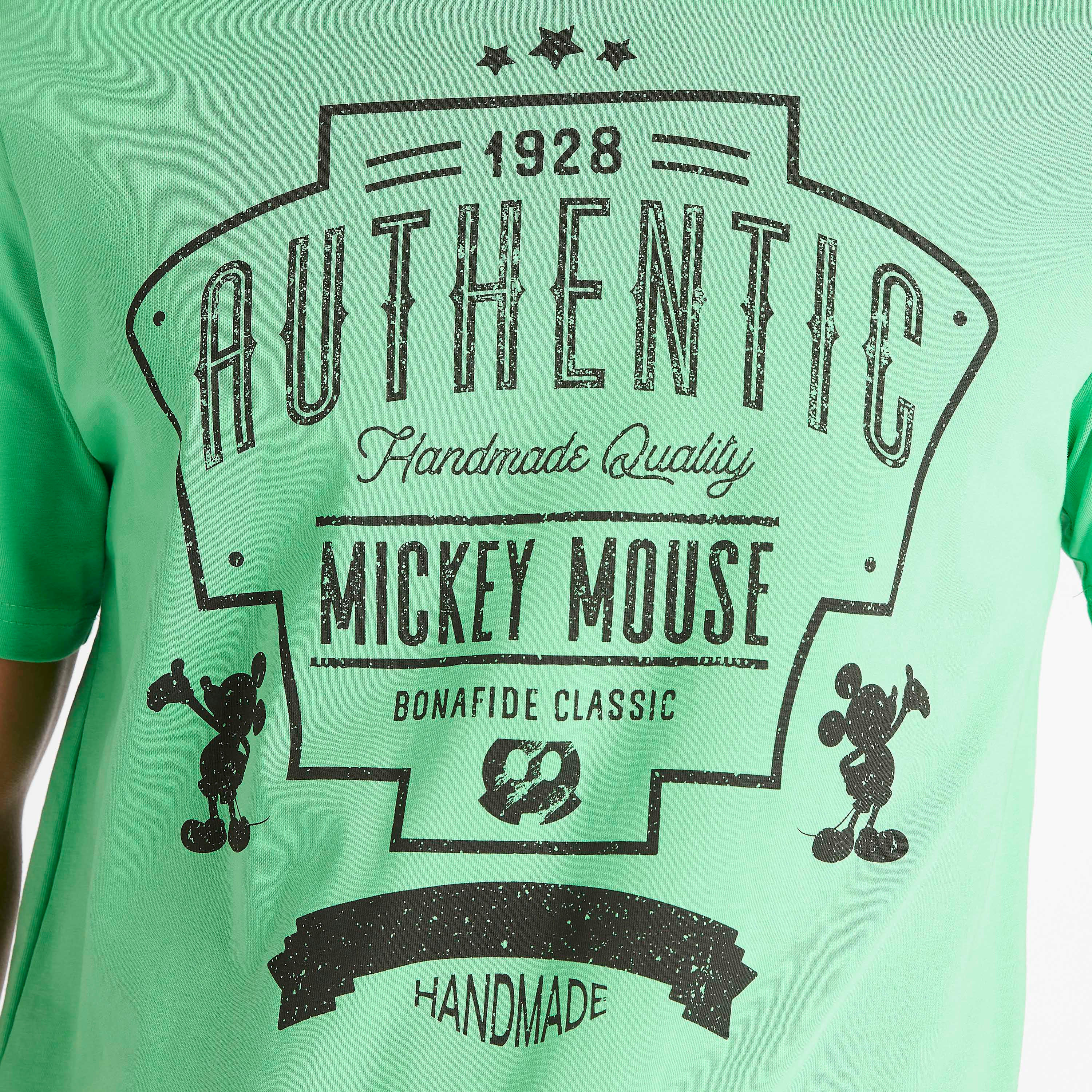 Mickey Mouse Print T-shirt with Crew Neck-men-clothing-tshirtsandpolos-tshirts-image-3