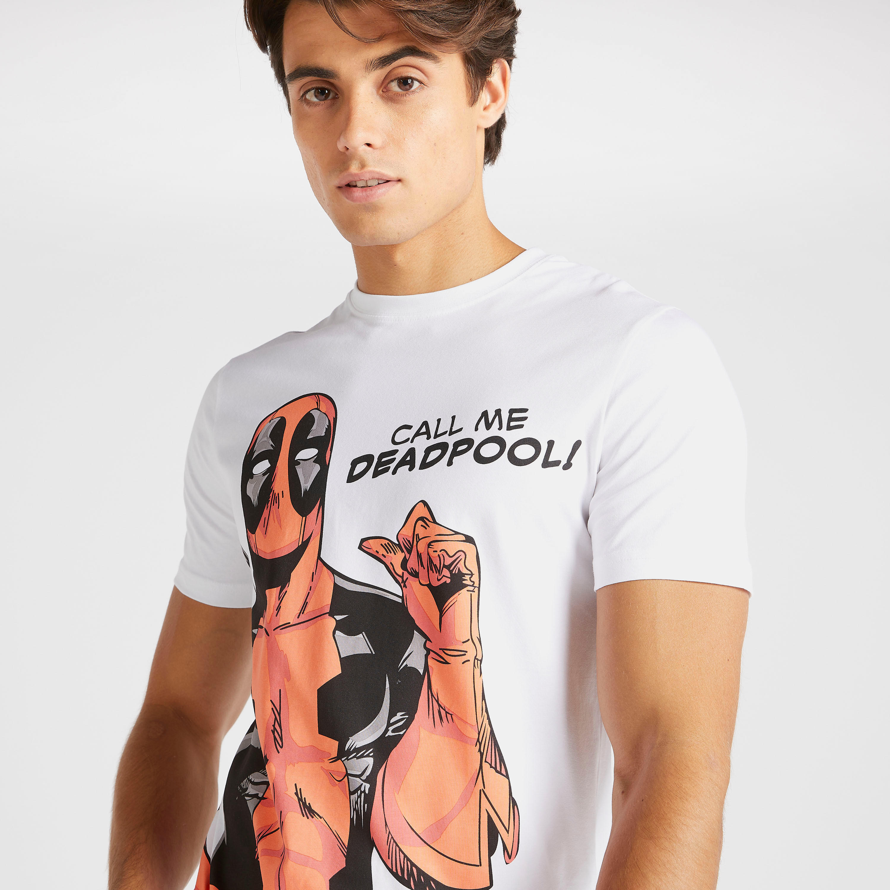 Deadpool Print Crew Neck T-shirt with Short Sleeves-men-clothing-tshirtsandpolos-tshirts-image-3