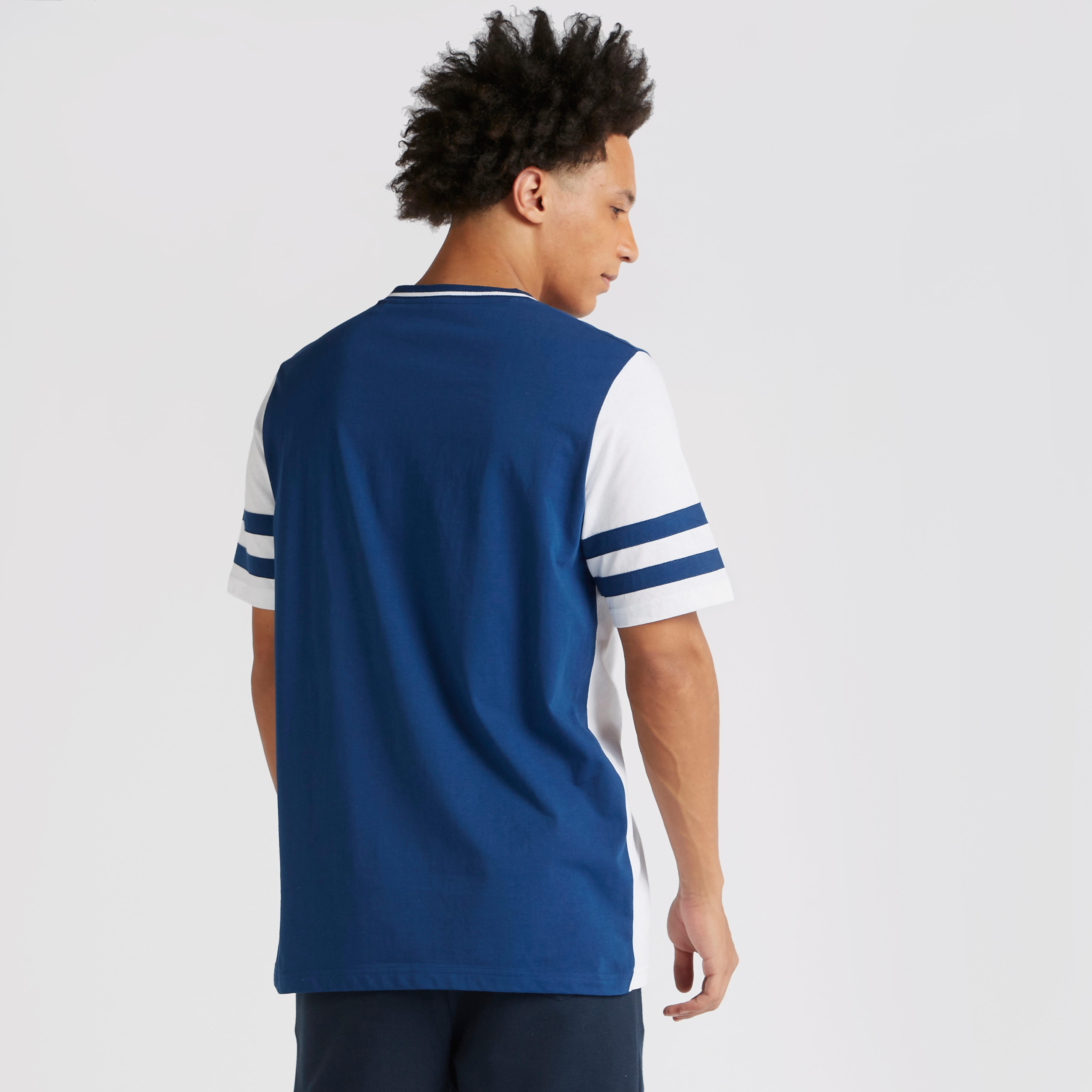 تيشيرت بياقة v وأكمام قصيرة وتفاصيل تصاميم متداخلة من ناسا-men-clothing-tshirtsandpolos-tshirts-image-4