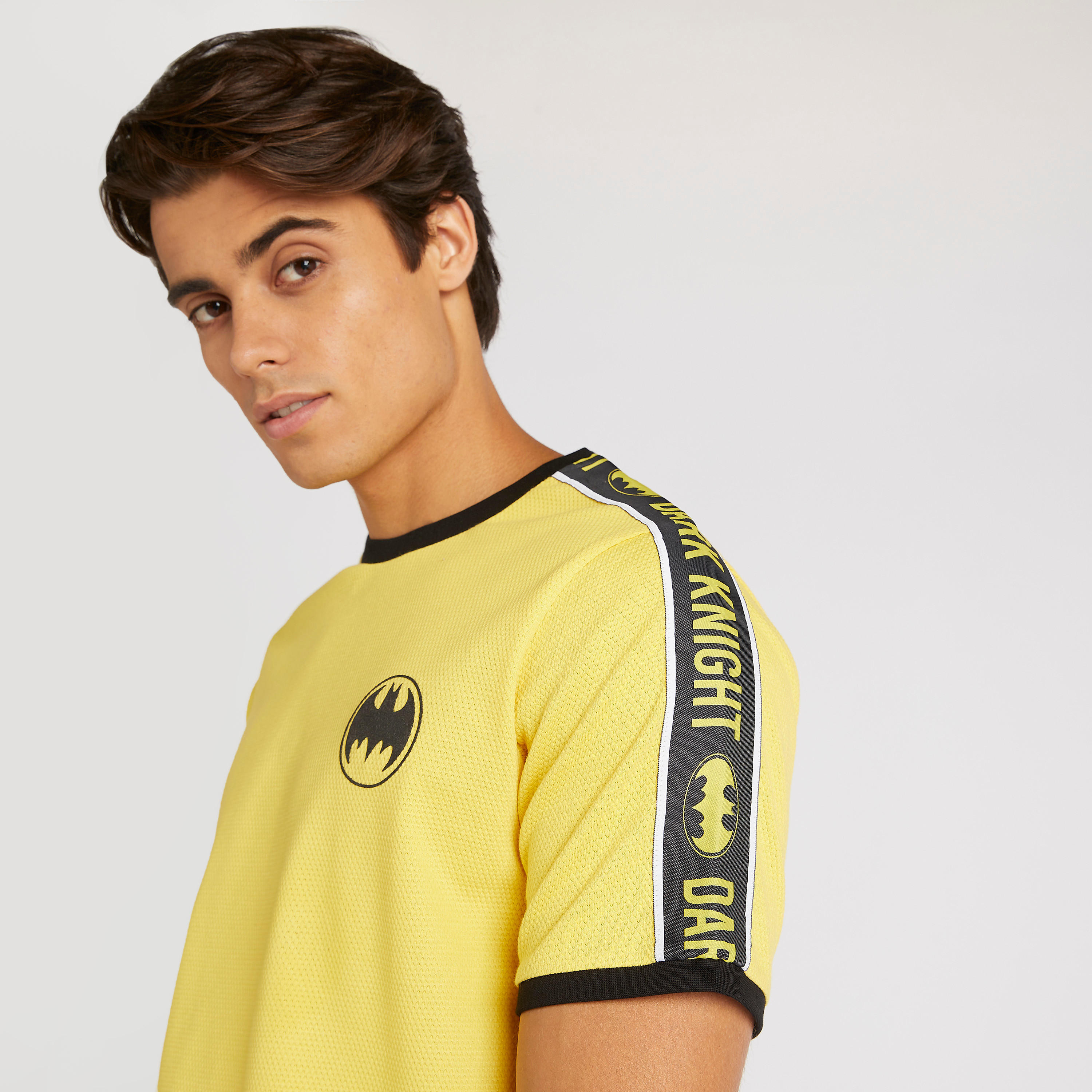 Batman Print T-shirt with Crew Neck and Short Sleeves-men-clothing-tshirtsandpolos-tshirts-image-3