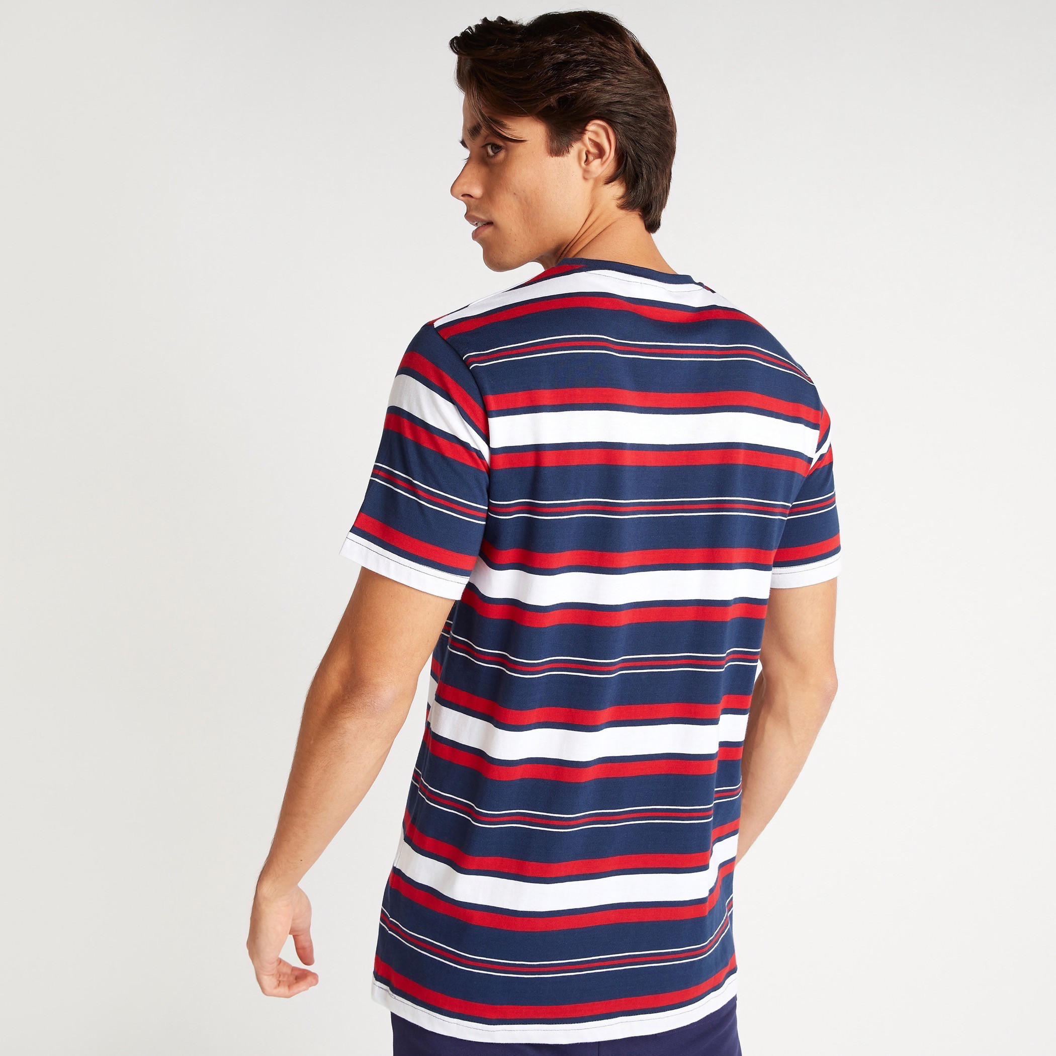 Marvel Striped T-shirt with Short Sleeves-men-clothing-tshirtsandpolos-tshirts-image-4