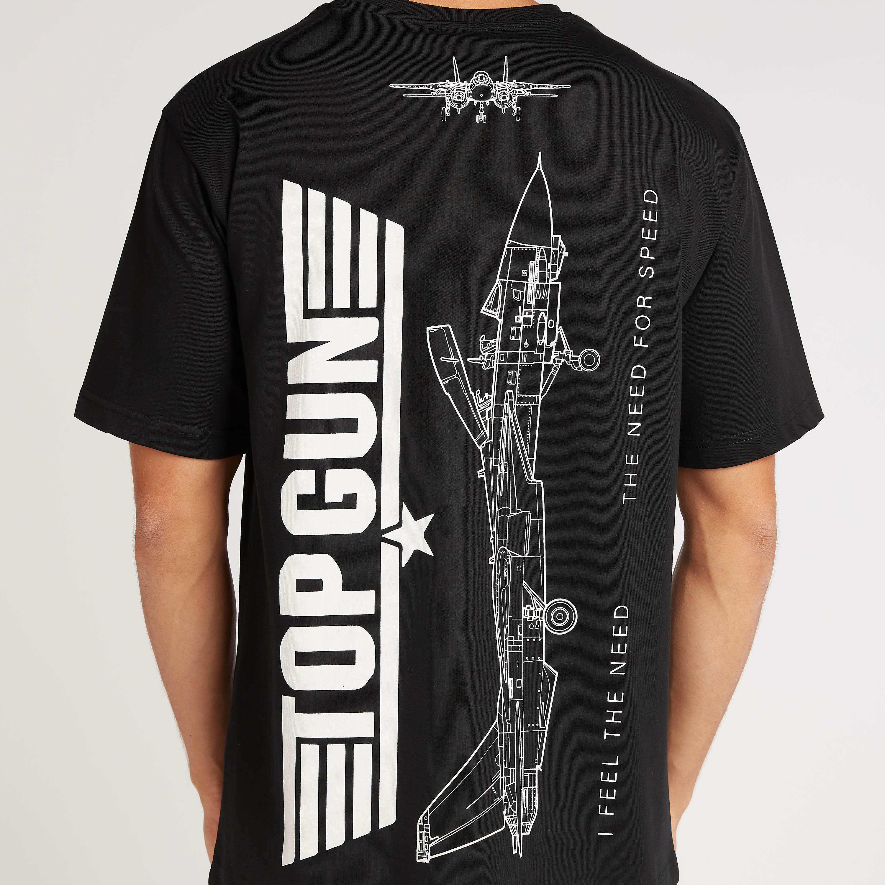 Top Gun Print Crew Neck T-shirt with Short Sleeves-men-clothing-tshirtsandpolos-tshirts-image-4