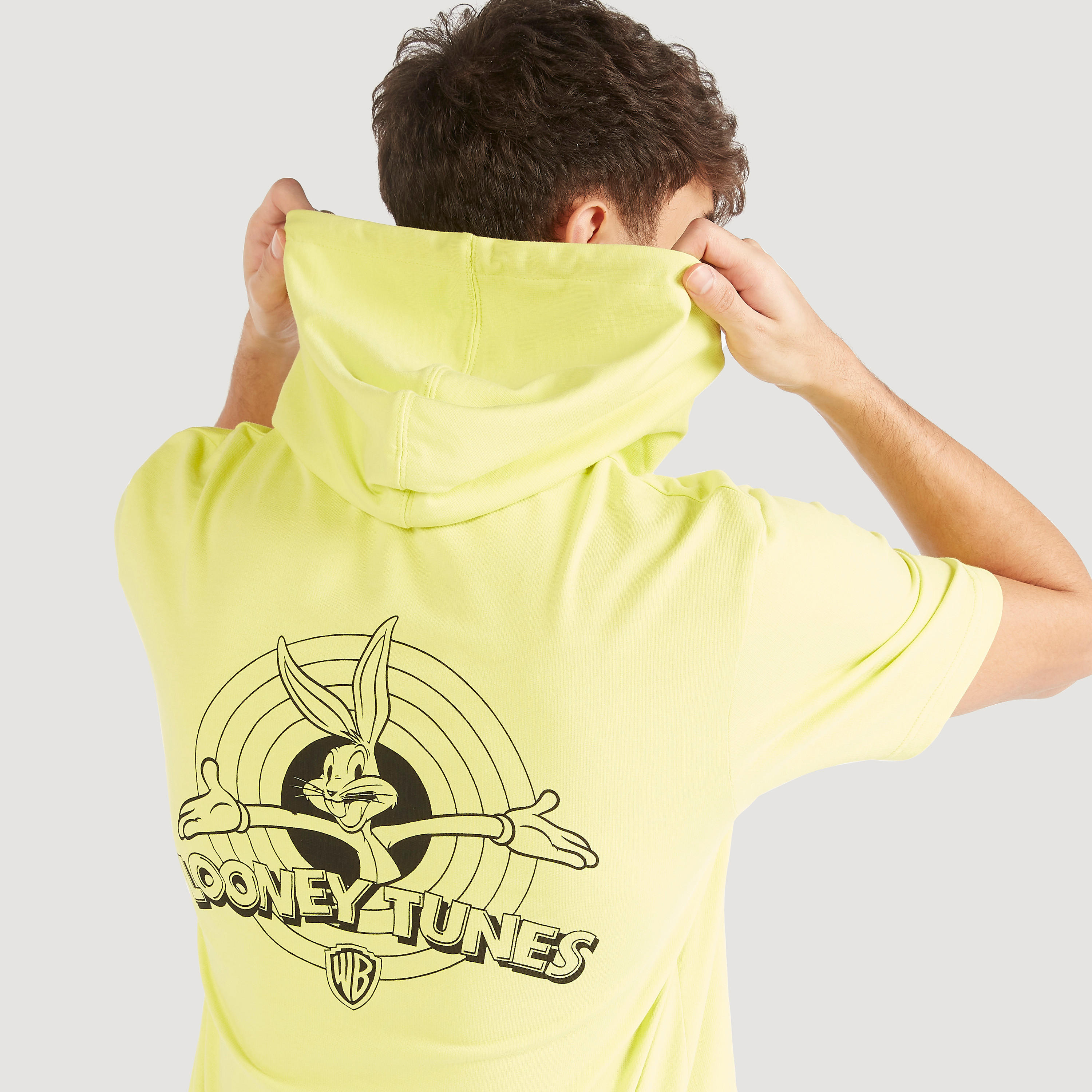 Looney Tunes Print T-shirt with Hood and Short Sleeves-men-clothing-tshirtsandpolos-tshirts-image-3