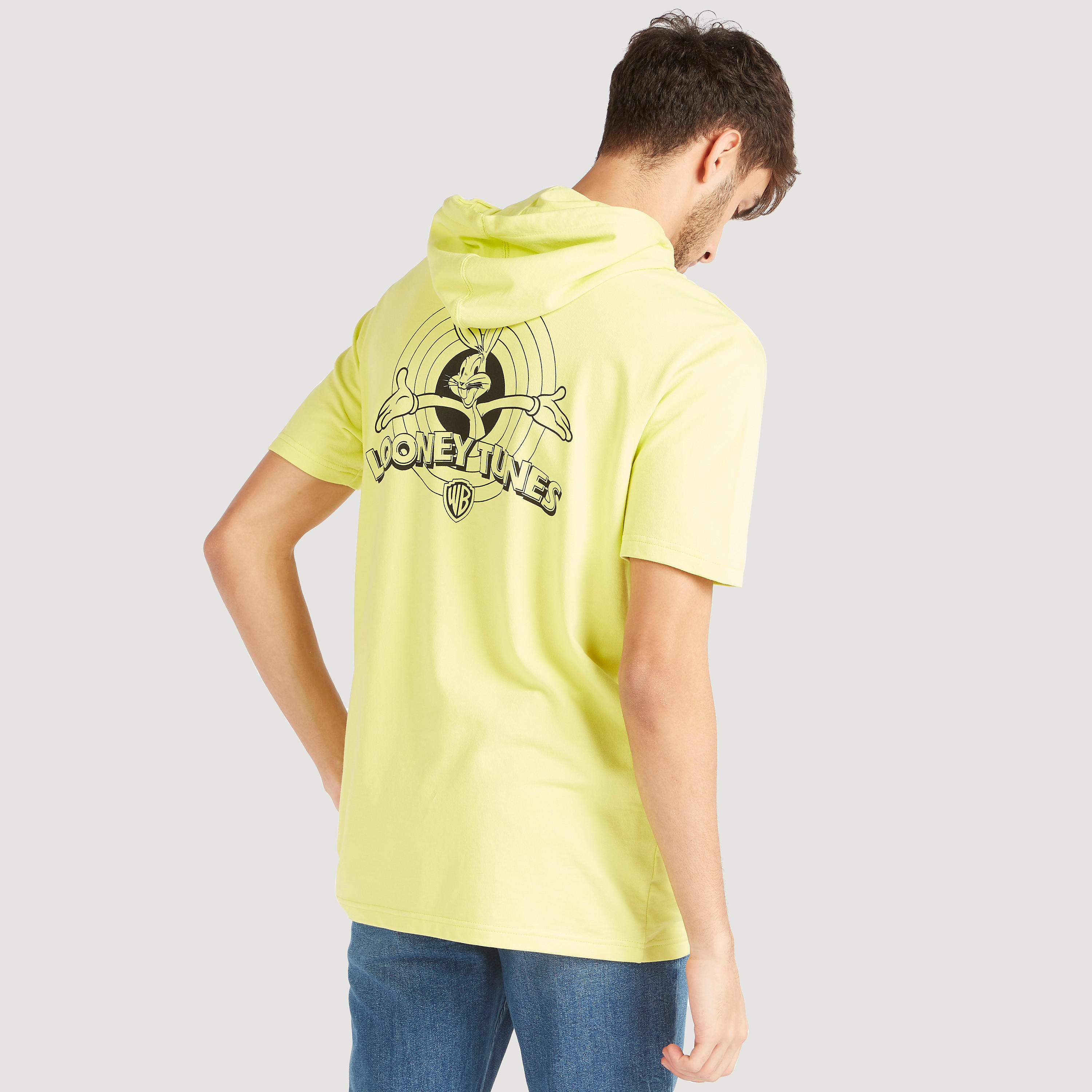 Looney Tunes Print T-shirt with Hood and Short Sleeves-men-clothing-tshirtsandpolos-tshirts-image-4