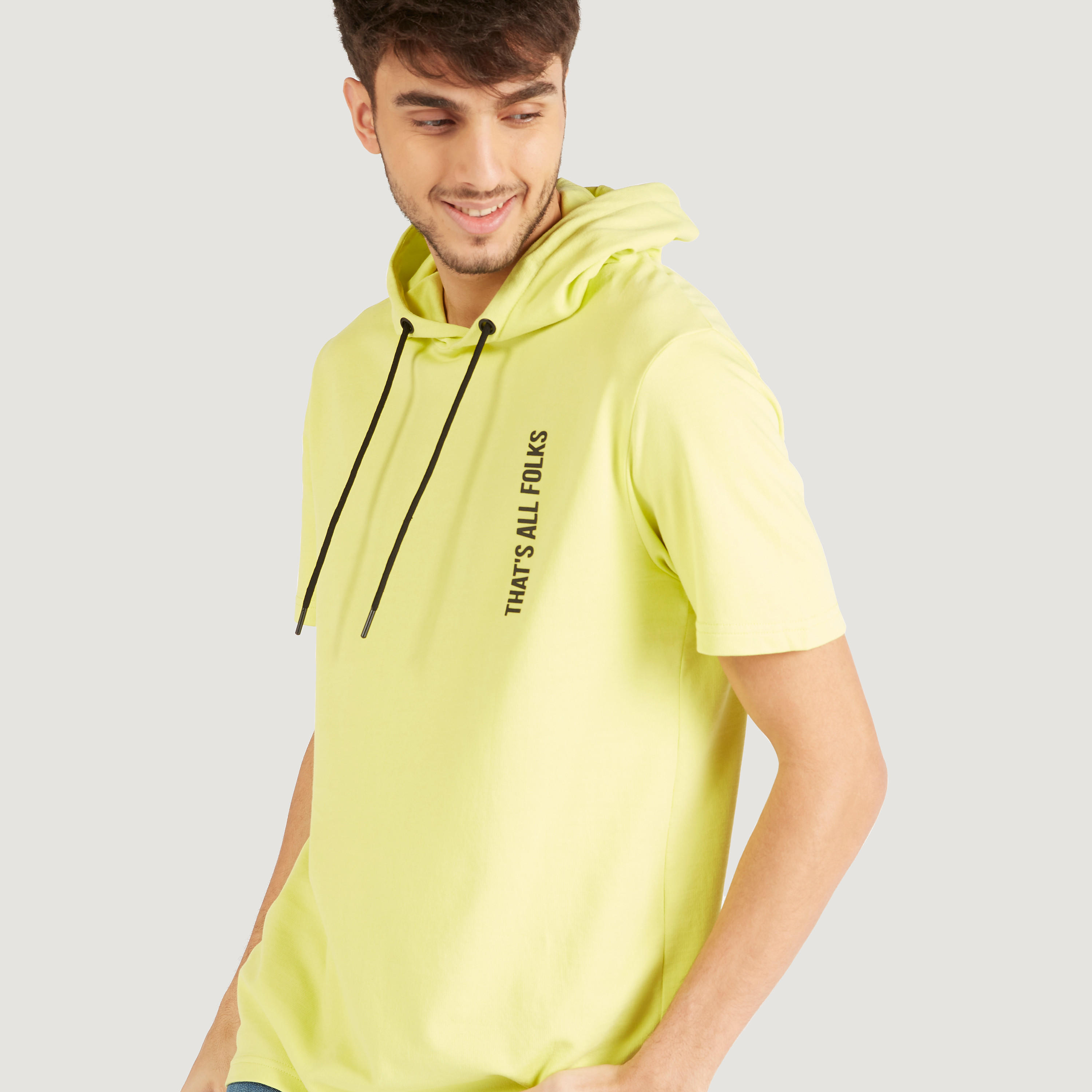 Looney Tunes Print T-shirt with Hood and Short Sleeves-men-clothing-tshirtsandpolos-tshirts-image-5