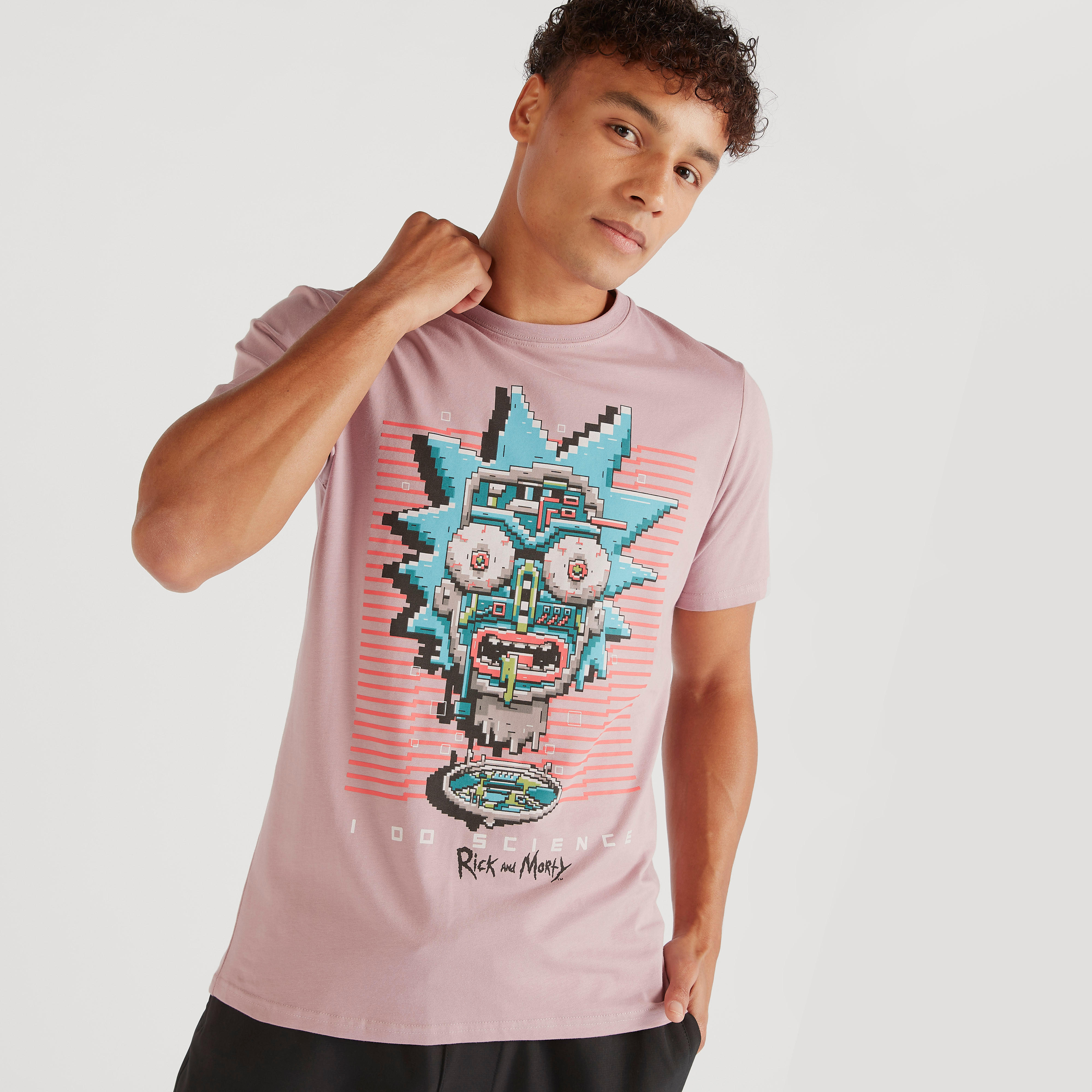 تيشيرت بياقة مستديرة وطبعات ريك آند مورتي-men-clothing-tshirtsandpolos-tshirts-image-5
