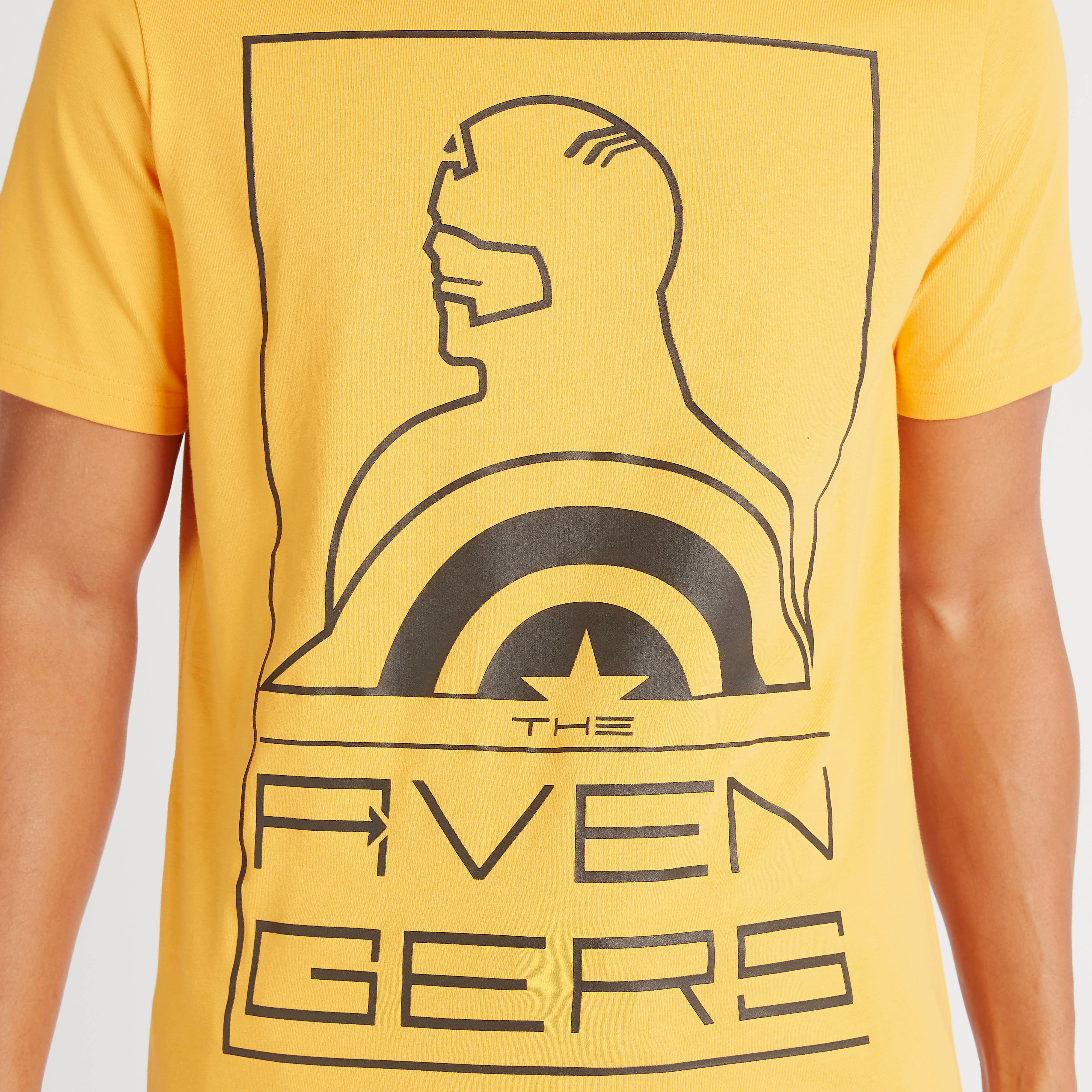 تيشيرت بياقة ضيّقة وأكمام قصيرة وطبعات أفينجرز-men-clothing-tshirtsandpolos-tshirts-image-3