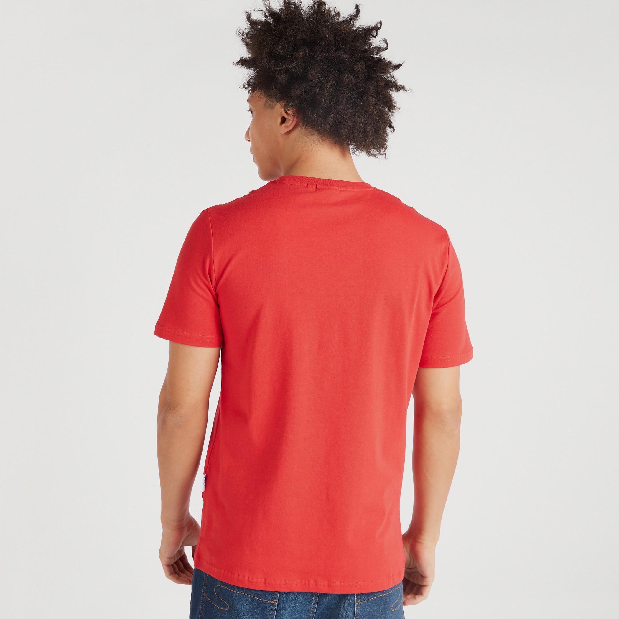 تيشيرت بياقة ضيقة وأكمام قصيرة وطبعات ذا سمورفز-men-clothing-tshirtsandpolos-tshirts-image-4