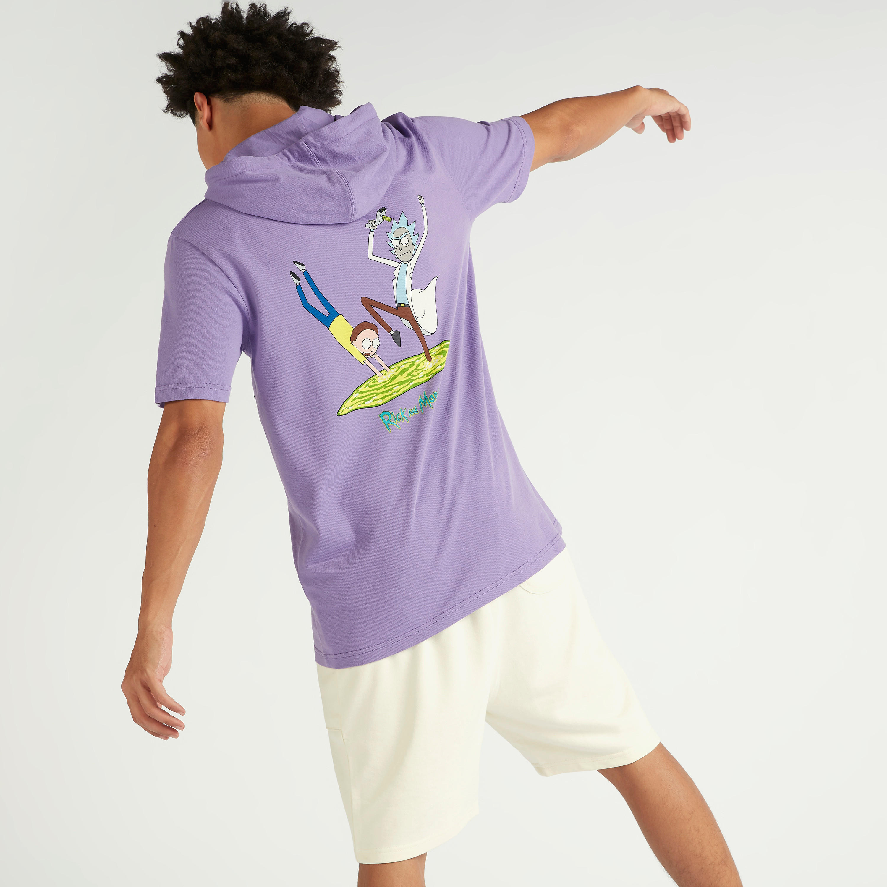 هودي  بأكمام قصيرة وطبعات ريك آند مورتي-men-clothing-tshirtsandpolos-tshirts-image-4