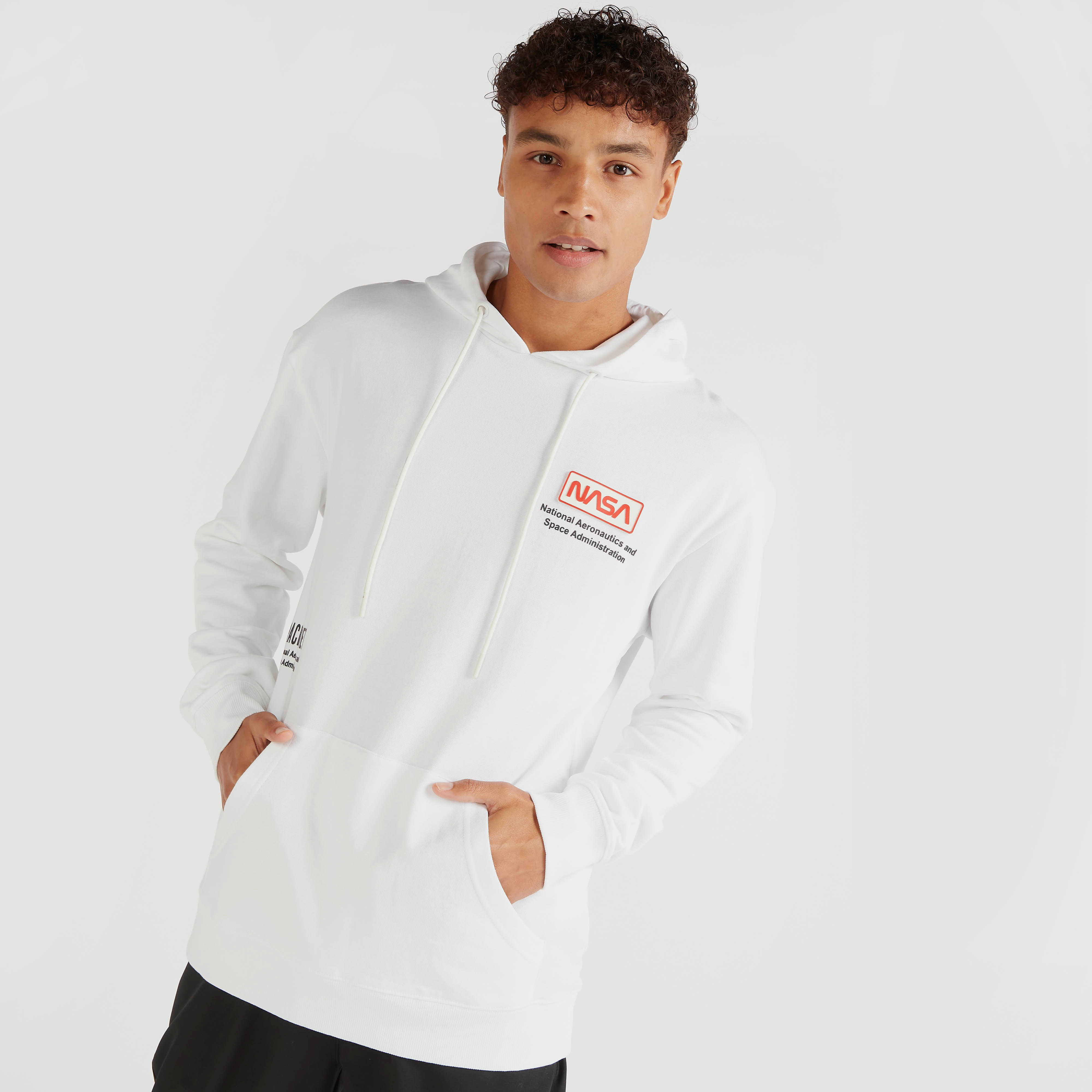 NASA Print Hooded Sweatshirt with Kangaroo Pockets-men-winterwear-hoodiesandsweatshirts-image-1