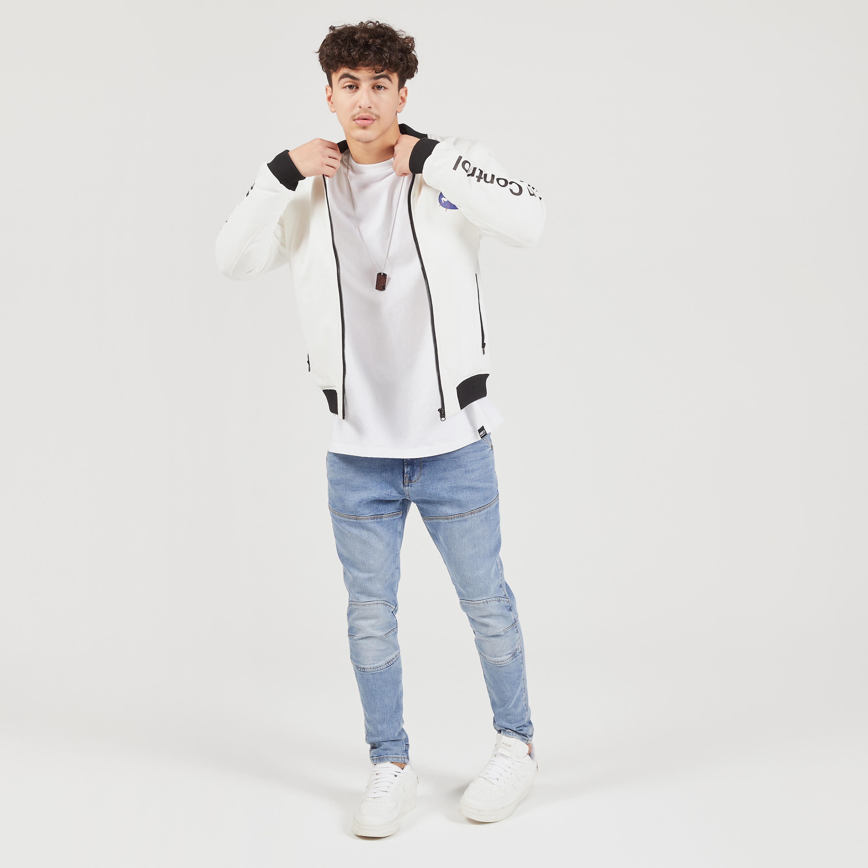 NASA Print Zip Through Bomber Jacket with Pockets-men-clothing-jacketsandblazers-jackets-image-2