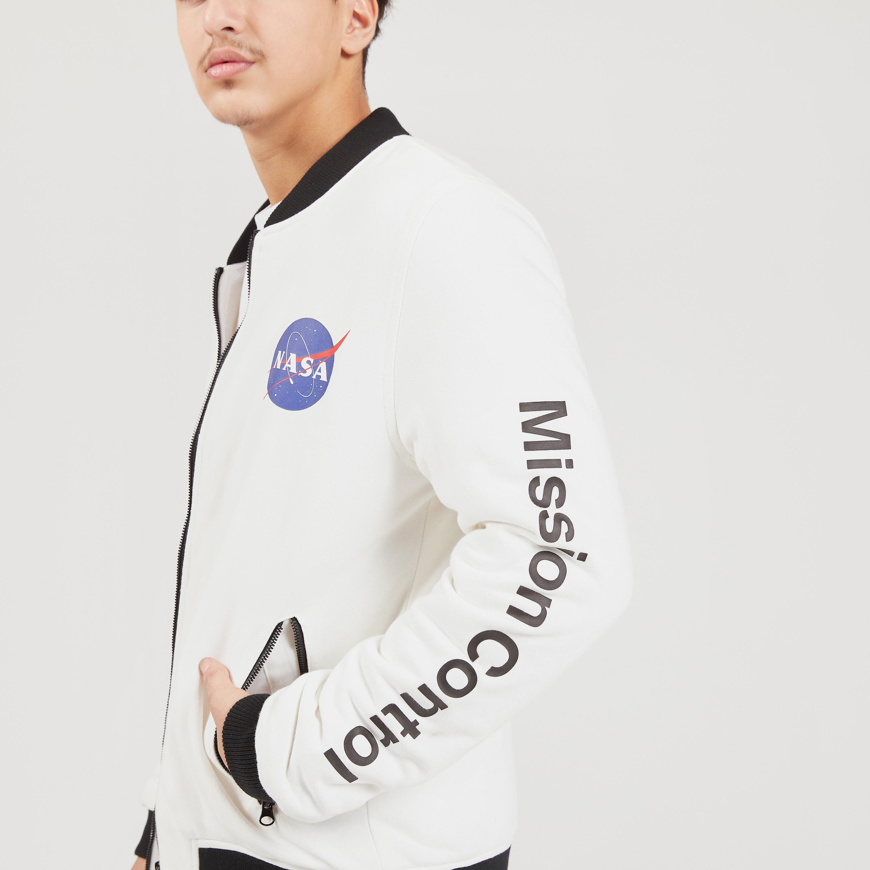 NASA Print Zip Through Bomber Jacket with Pockets-men-clothing-jacketsandblazers-jackets-image-3