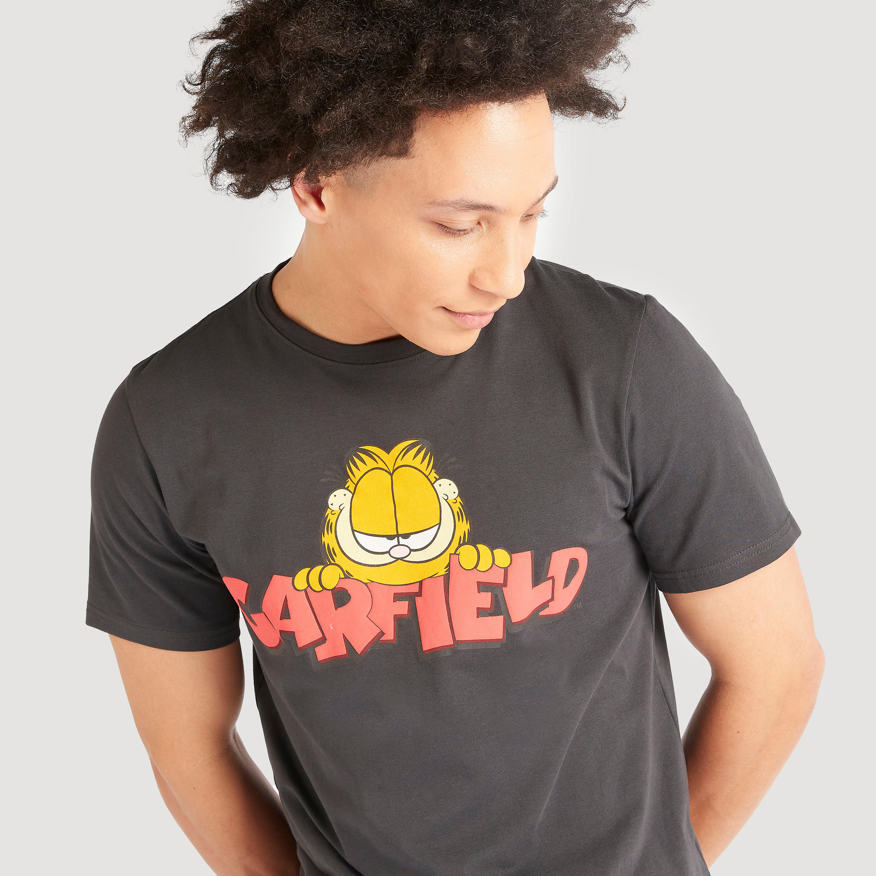Garfield Print Crew Neck T-shirt with Short Sleeves-men-clothing-tshirtsandpolos-tshirts-image-3