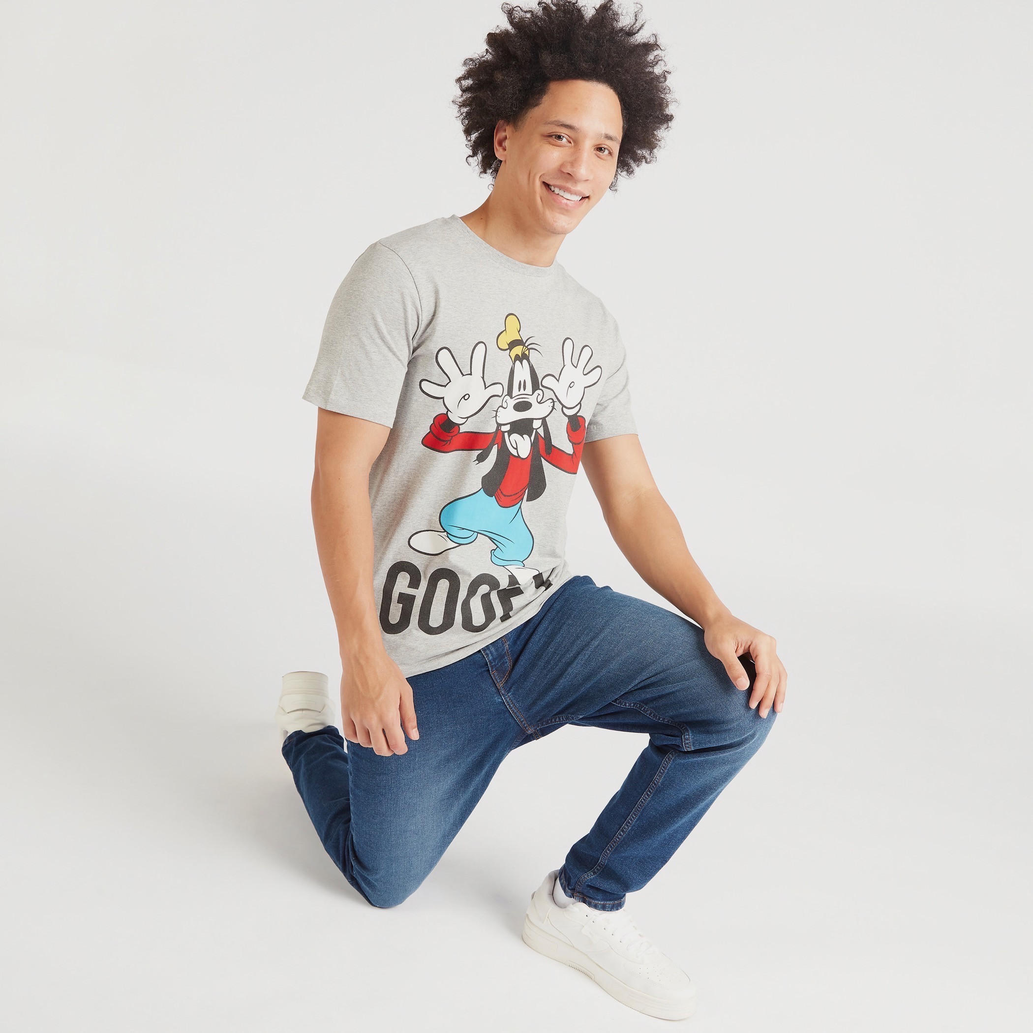 Goofy Print Crew Neck T-shirt with Short Sleeves-men-clothing-tshirtsandpolos-tshirts-image-6