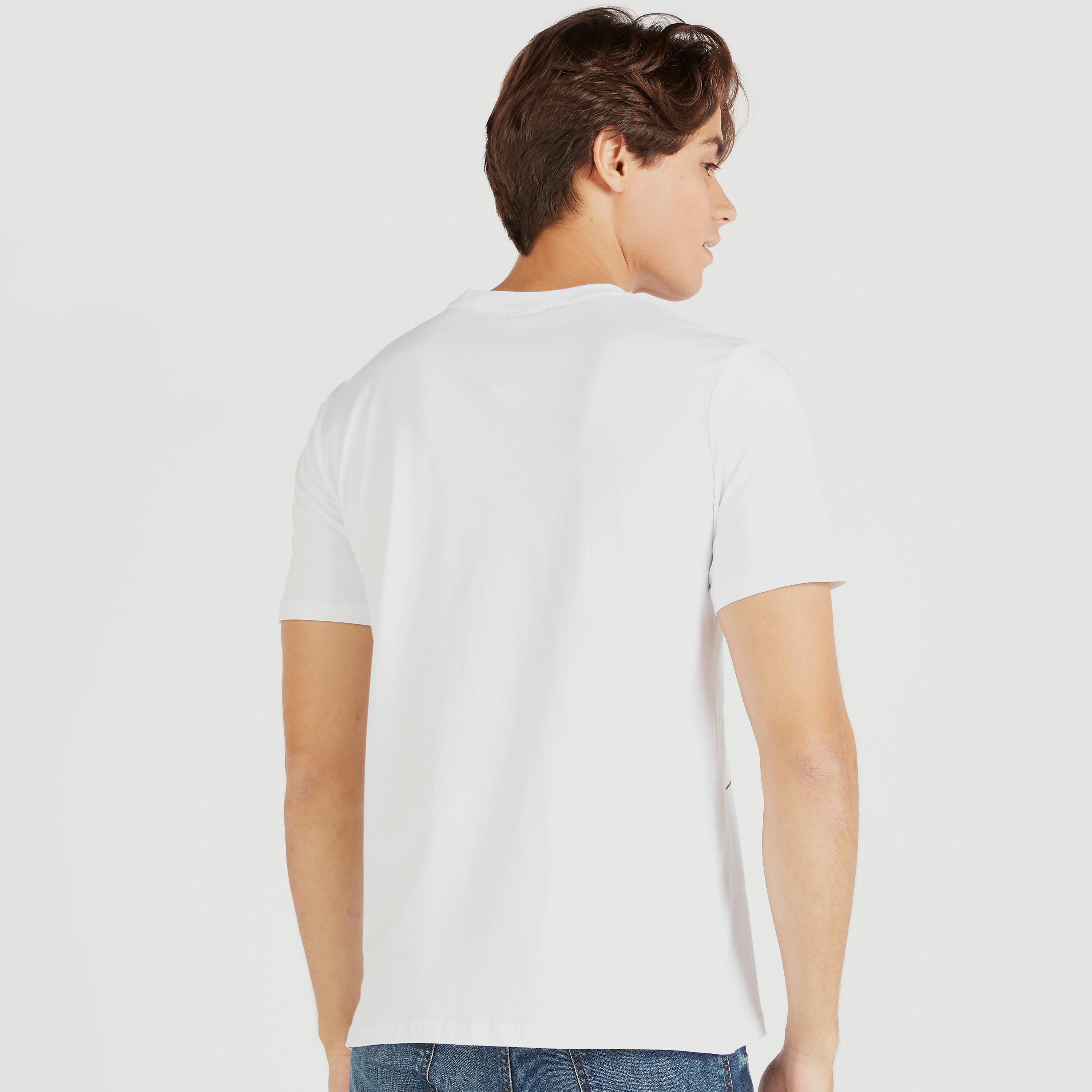 Mickey Mouse Print Crew Neck T-shirt with Short Sleeves-men-clothing-tshirtsandpolos-tshirts-image-4