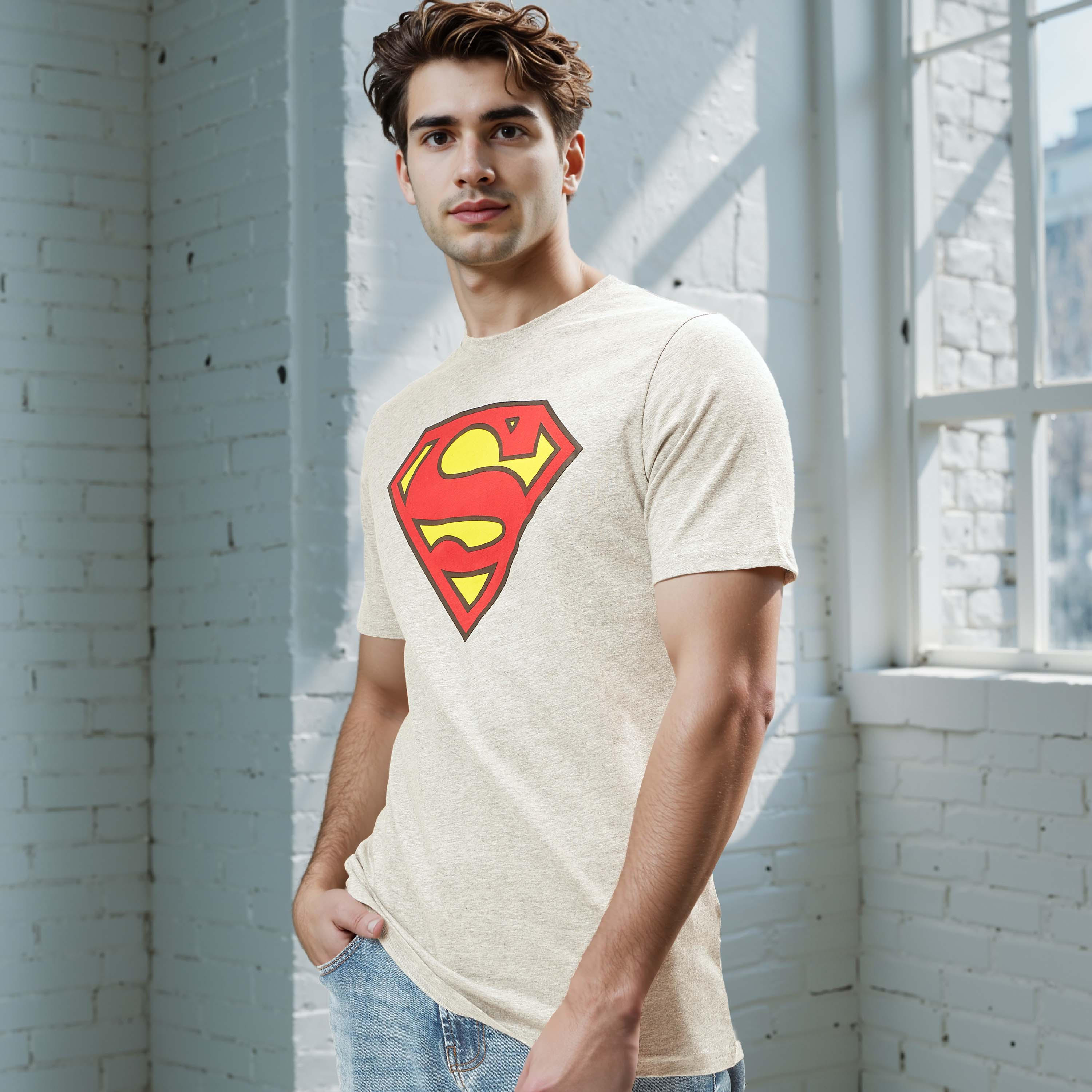 Slim Fit Superman Logo Print Crew Neck T-shirt with Short Sleeves-men-clothing-tshirtsandpolos-tshirts-image-1
