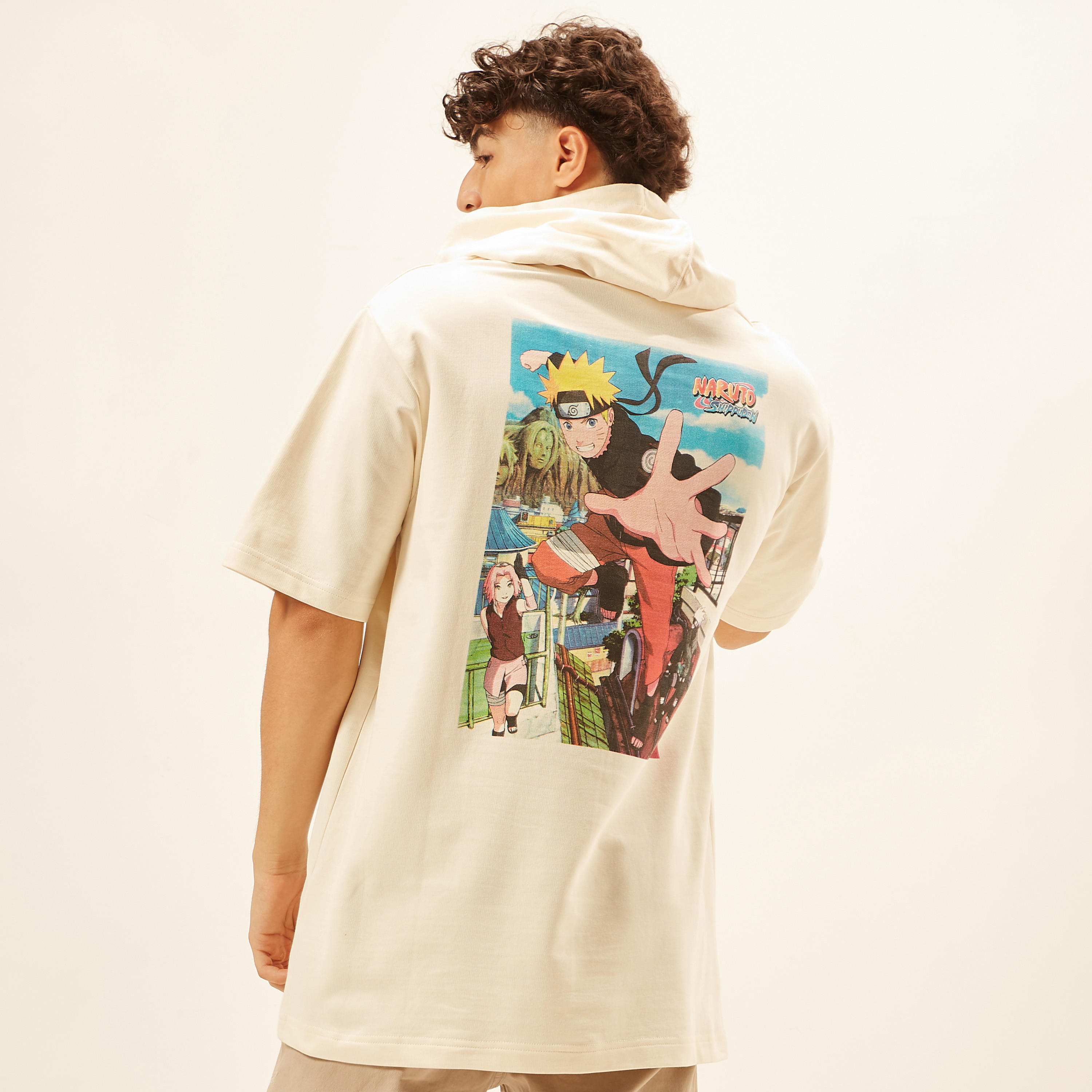 Naruto Print Hooded T-shirt with Short Sleeves-men-clothing-tshirtsandpolos-tshirts-image-5