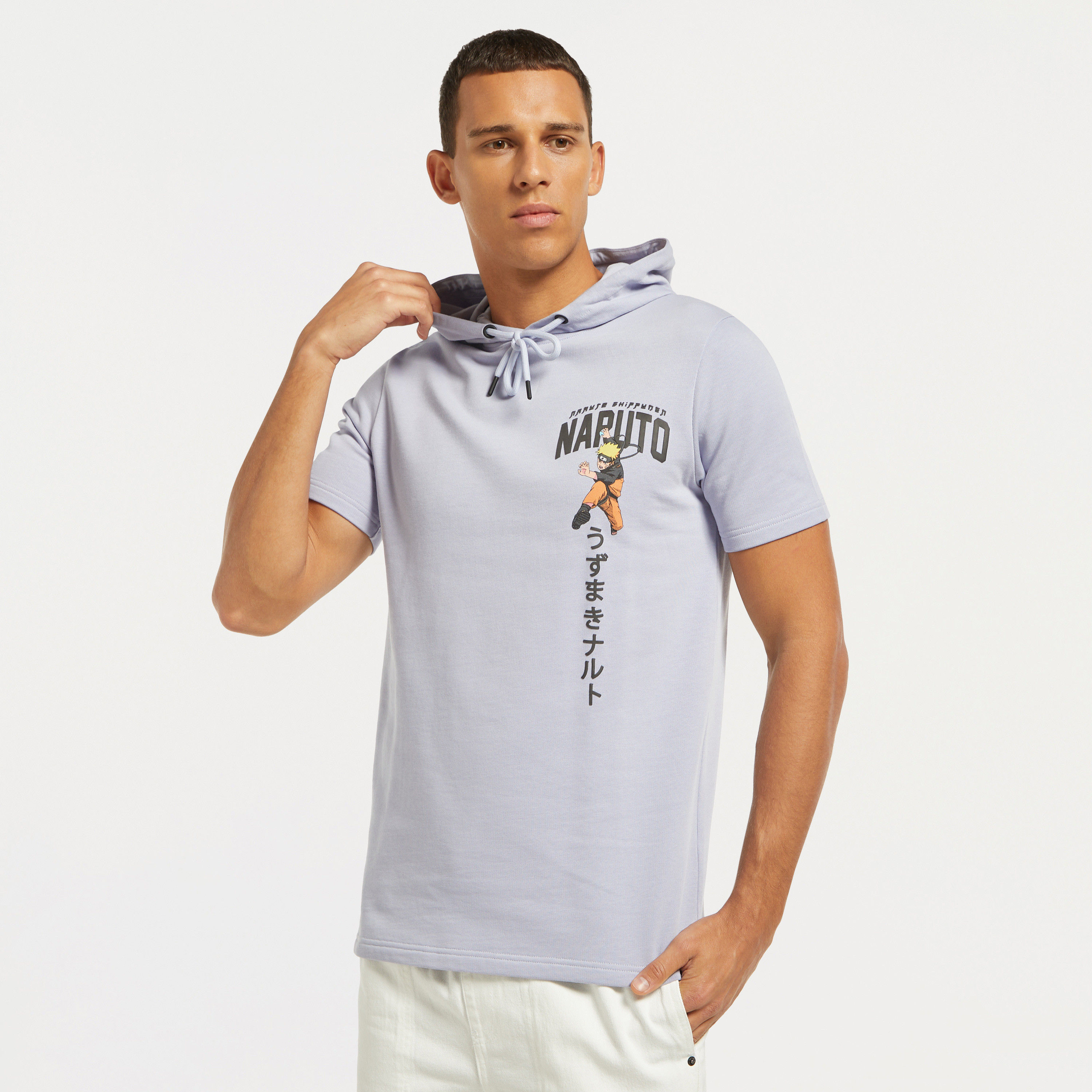 تيشيرت بقبعة وأكمام قصيرة وطبعات ناروتو-men-clothing-tshirtsandpolos-tshirts-image-7