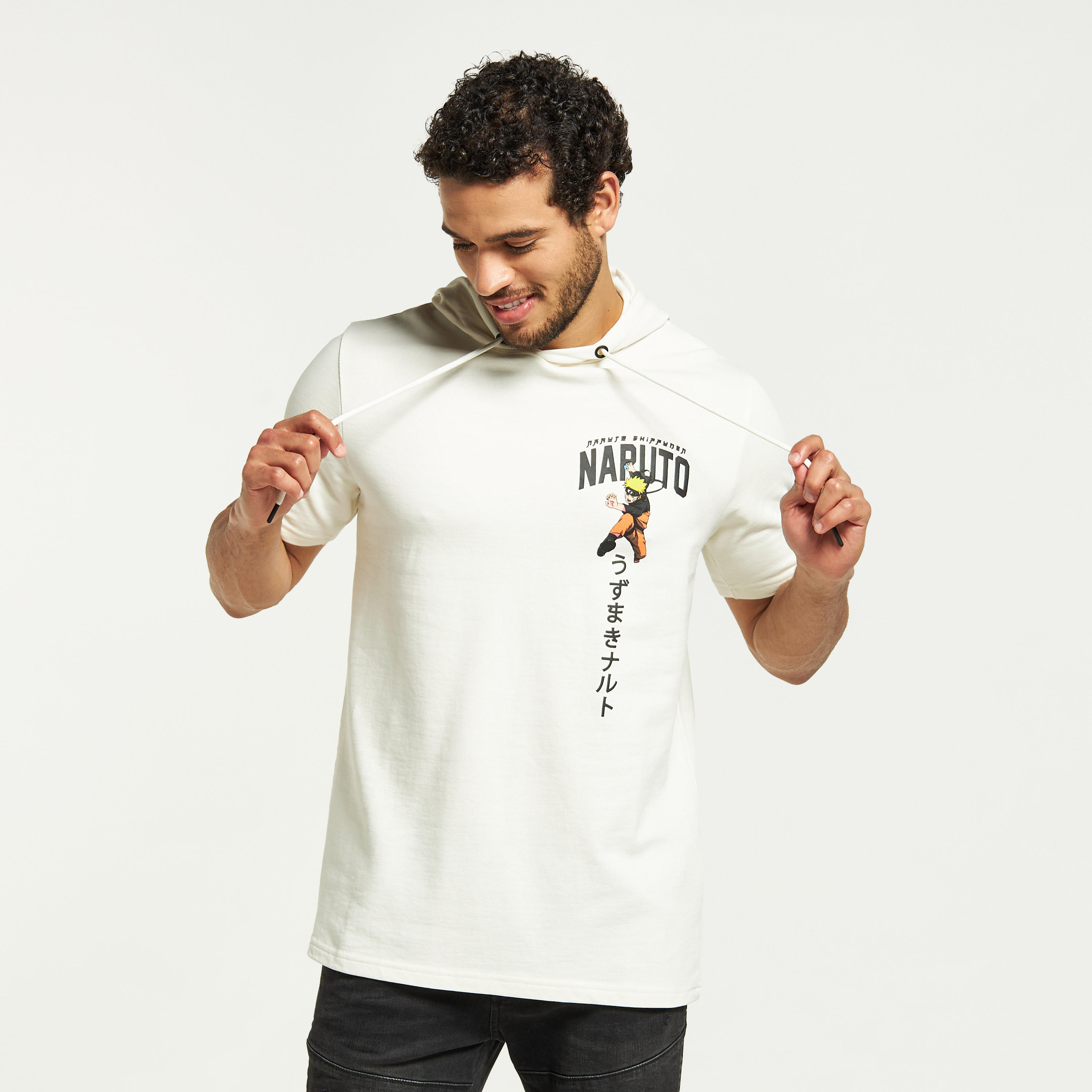 تيشيرت بقبعة وأكمام قصيرة وطبعات ناروتو-men-clothing-tshirtsandpolos-tshirts-image-1