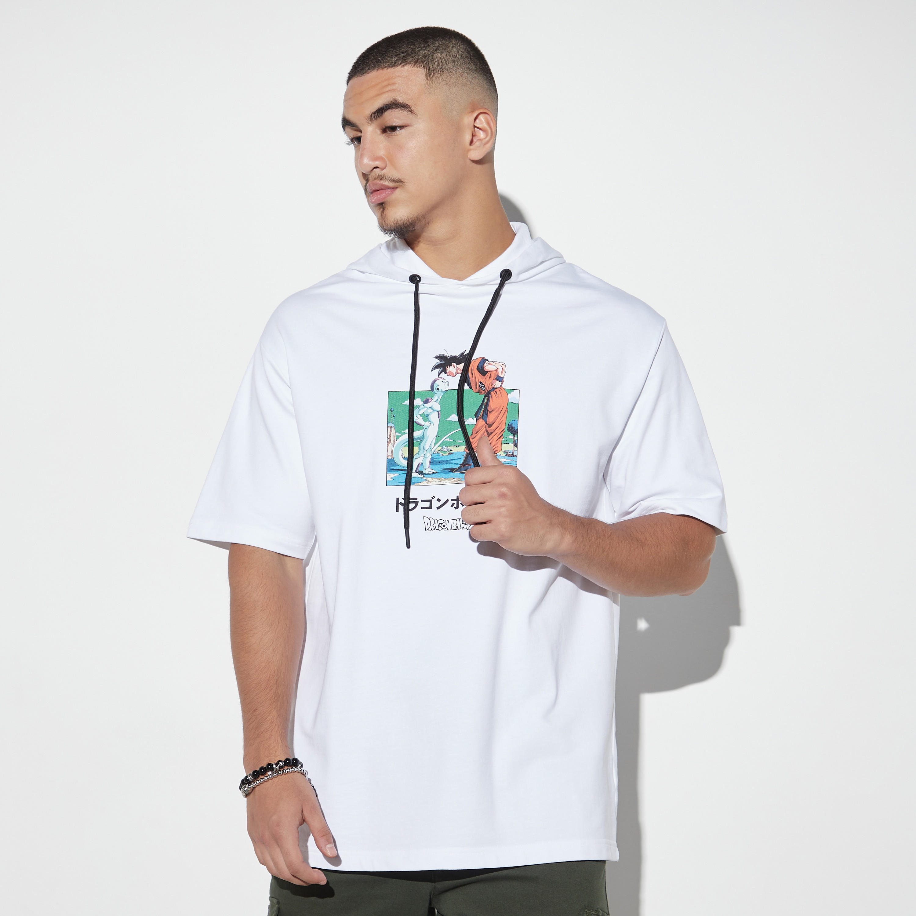 تيشيرت بأكمام قصيرة وقبعة وطبعات دراجون بول زد-men-clothing-tshirtsandpolos-tshirts-image-1