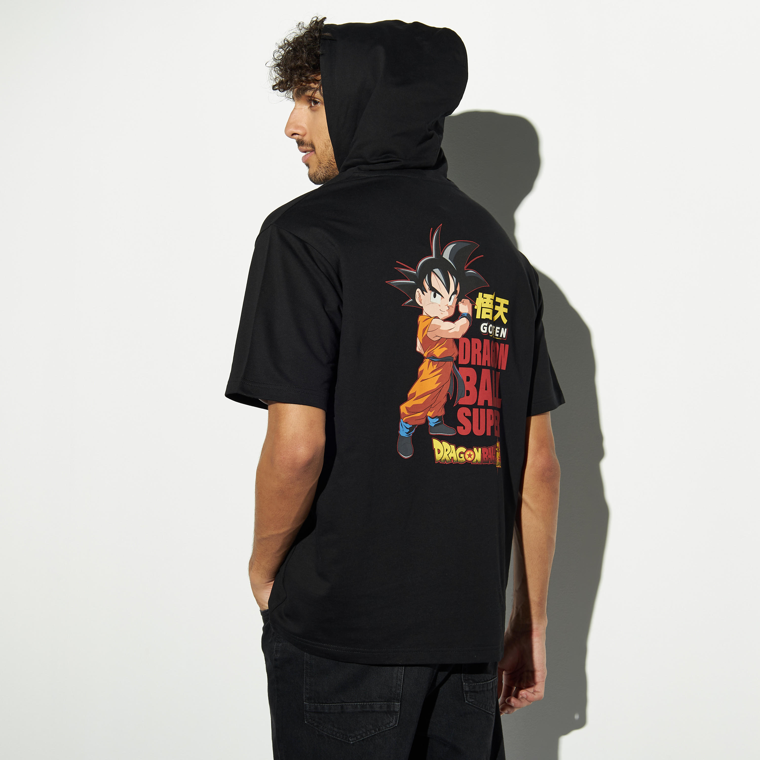 تيشيرت بأكمام قصيرة وقبعة وطبعات دراجون بول زي-men-clothing-tshirtsandpolos-tshirts-image-1